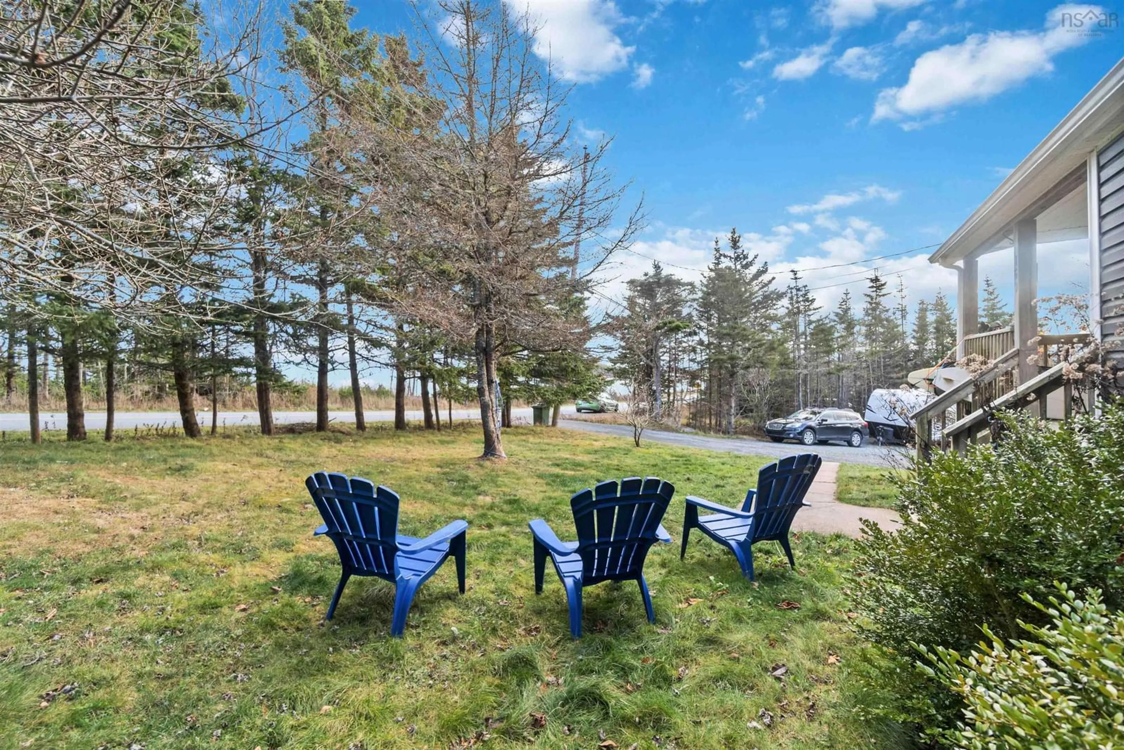 Patio, the fenced backyard for 160 Causeway Rd, Seaforth Nova Scotia B0J 1N0