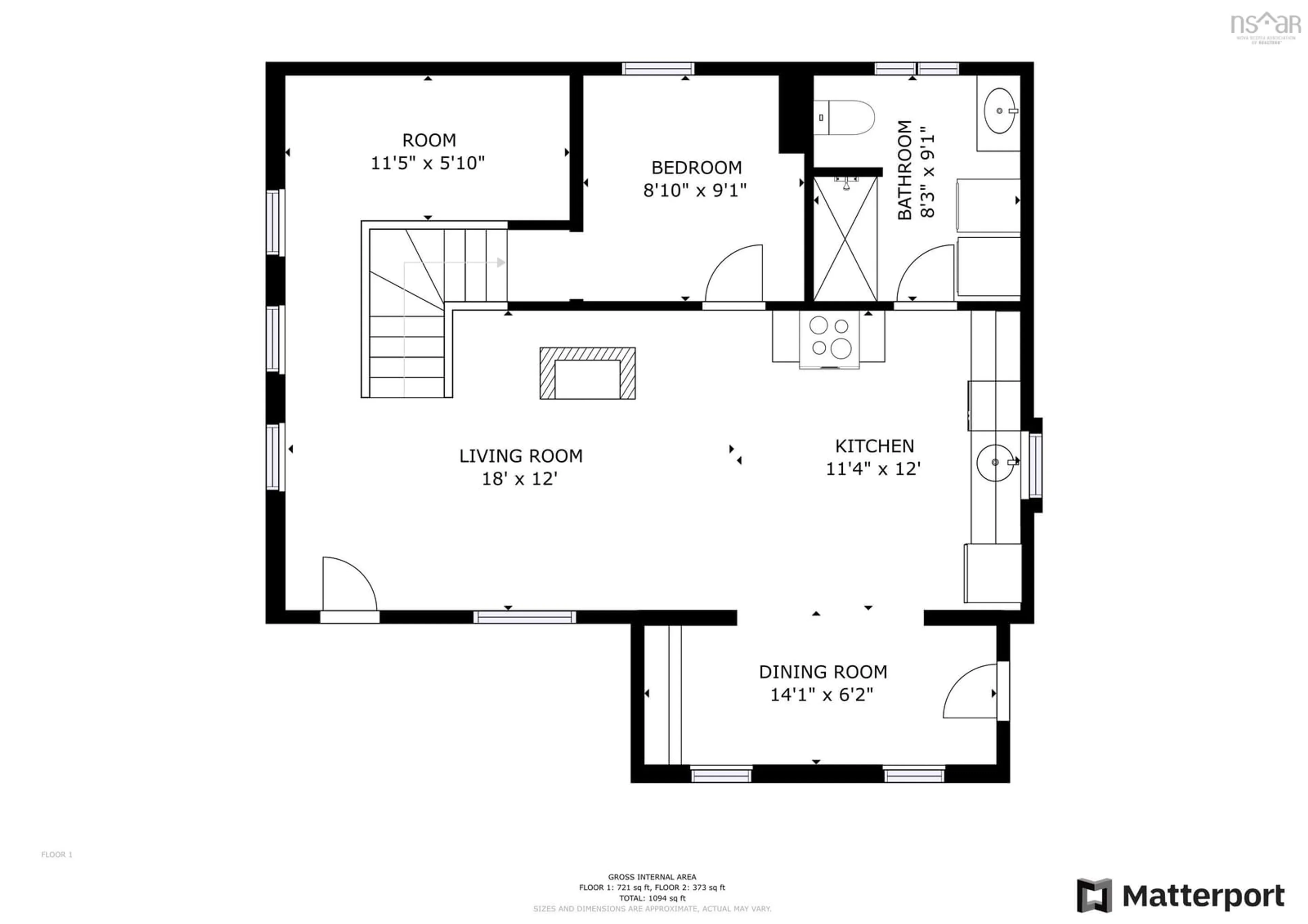 Floor plan for 1538 Baxters Harbour Rd, Baxters Harbour Nova Scotia B0P 1H0