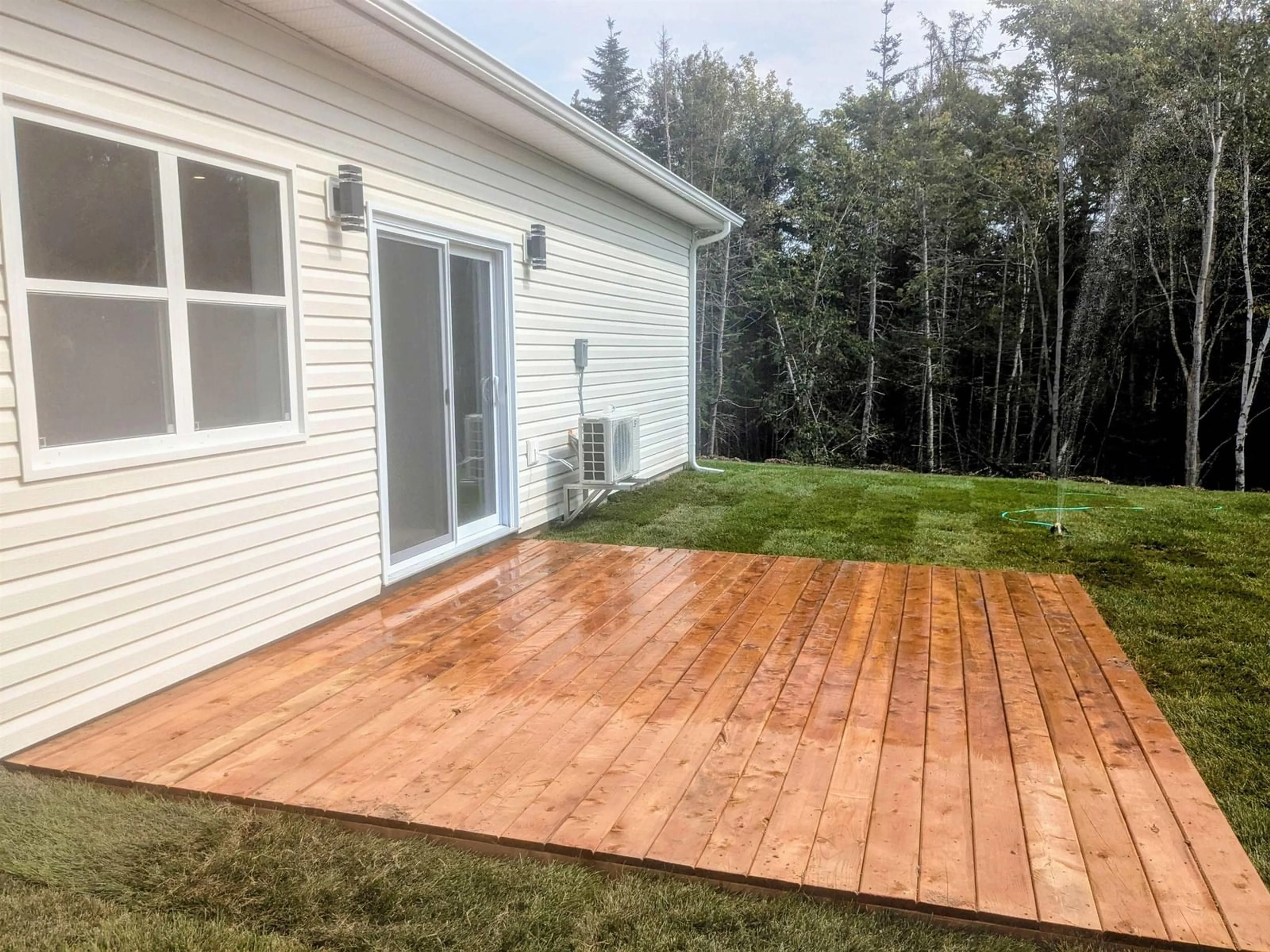 Patio, the fenced backyard for 41 Shadebush Walk, Upper Sackville Nova Scotia B4E 0S4