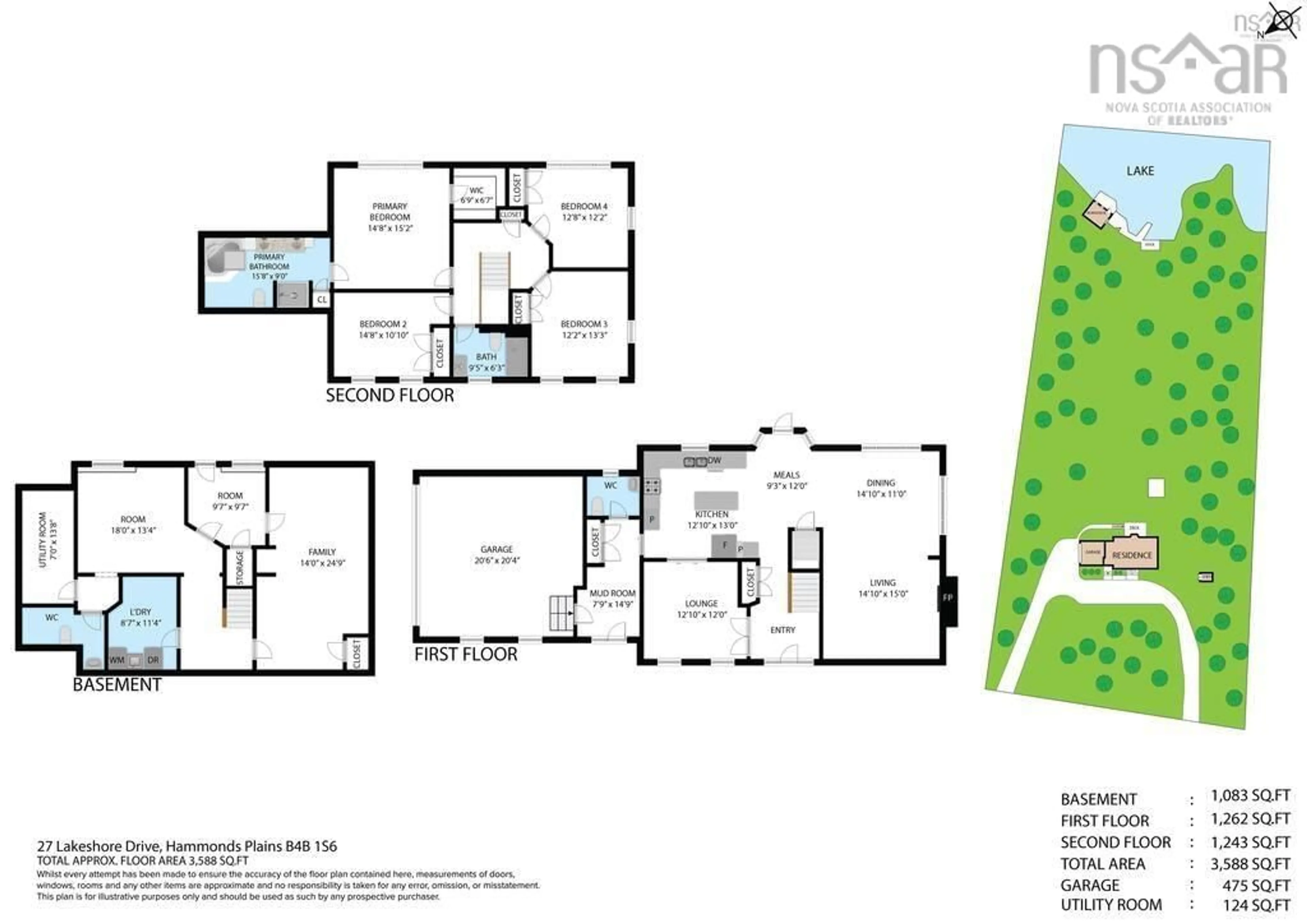 Floor plan for 27 Lakeshore Dr, Hammonds Plains Nova Scotia B4B 1S6