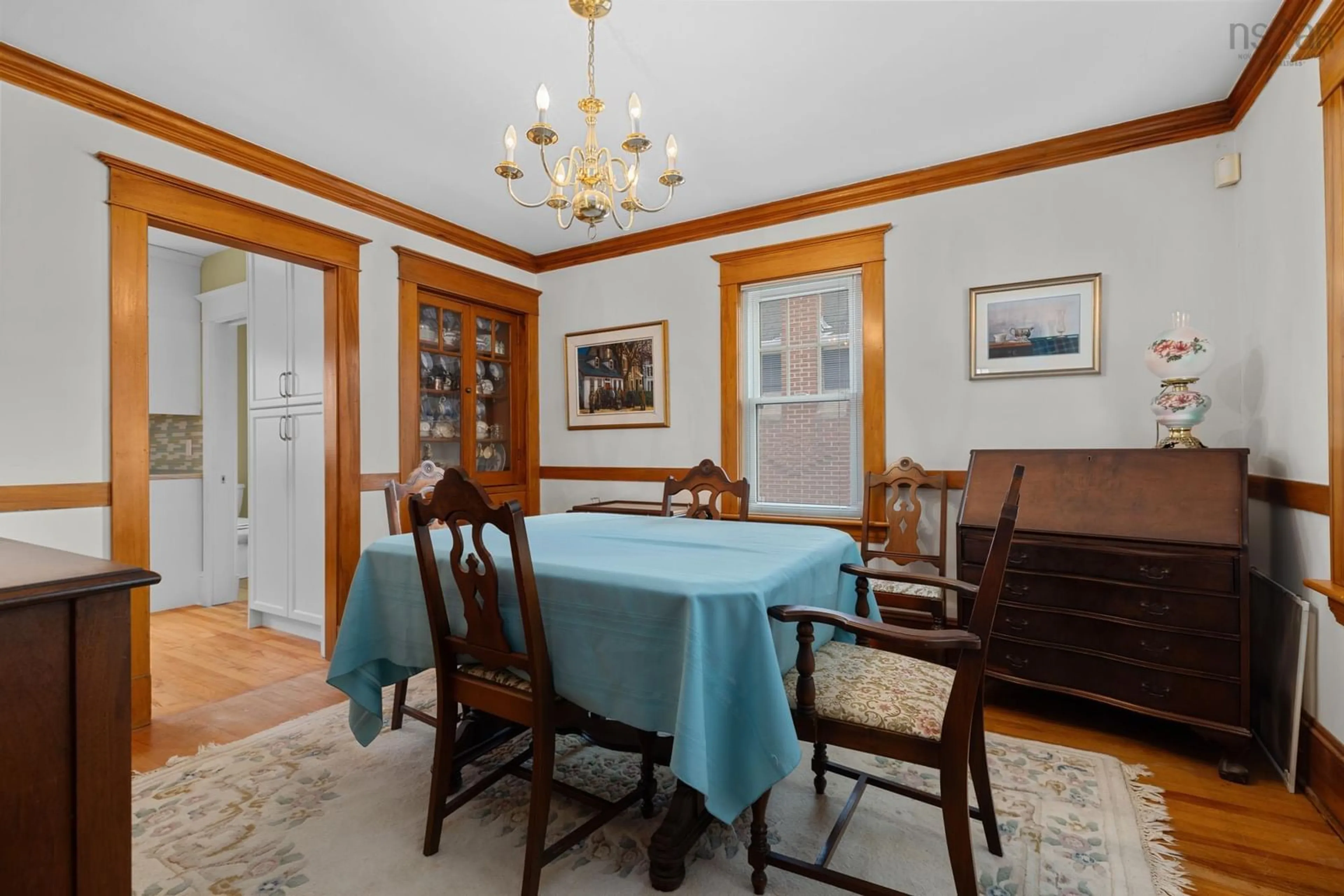 Dining room, wood floors, cottage for 460 St Margarets Bay Rd, Halifax Nova Scotia B3N 1K2