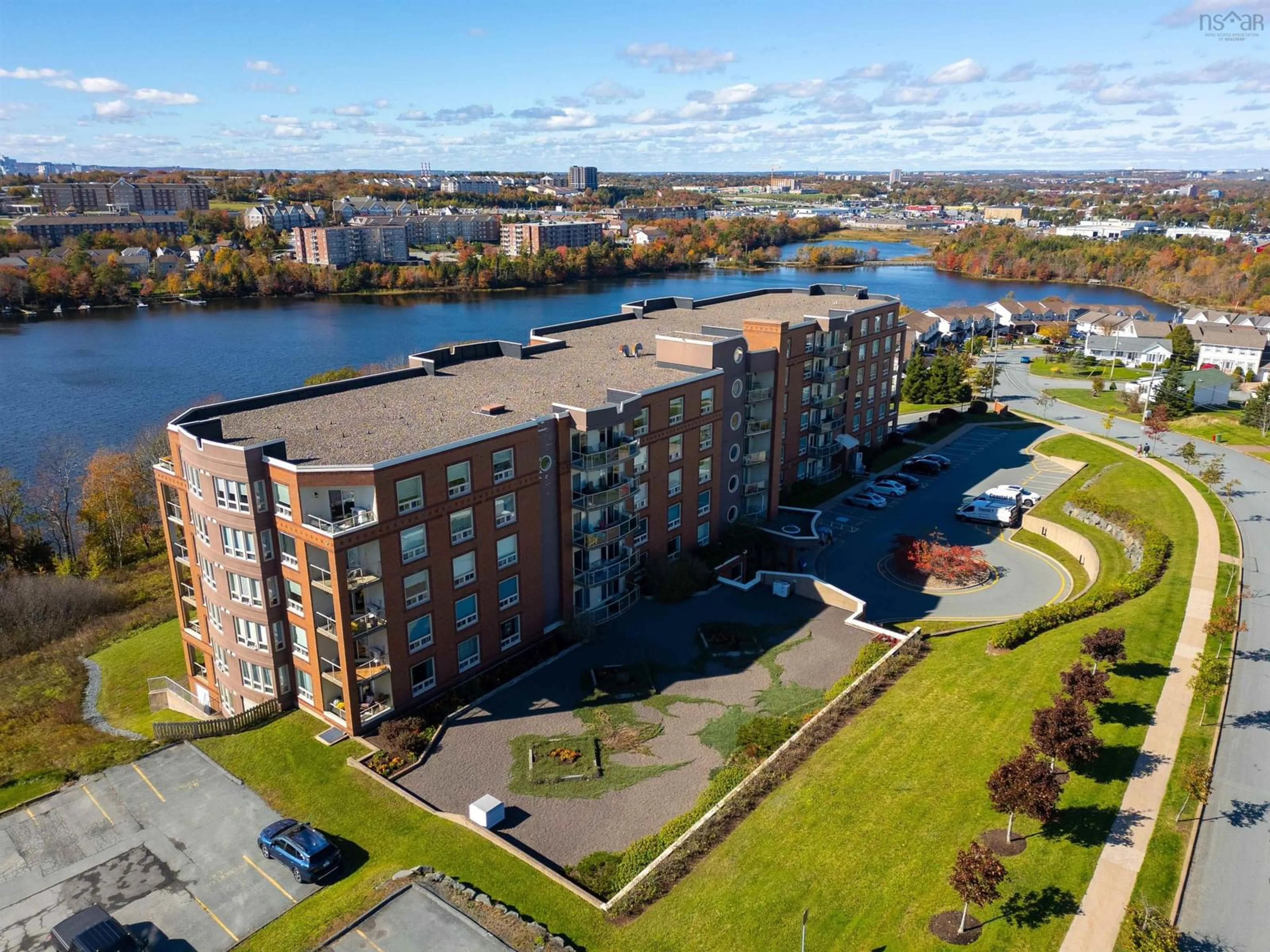 A pic from exterior of the house or condo, the view of lake or river for 77 Russell Lake Dr #611, Dartmouth Nova Scotia B2W 6R8