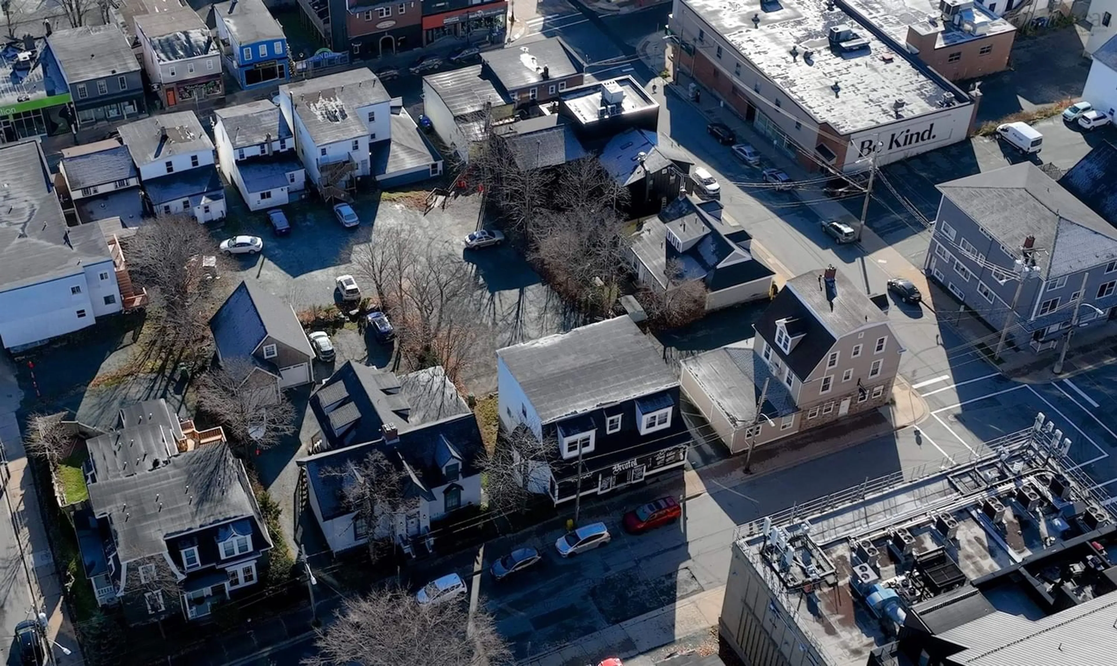 A pic from exterior of the house or condo, the street view for 115-123 Portland St, Dartmouth Nova Scotia B2Y 1H7