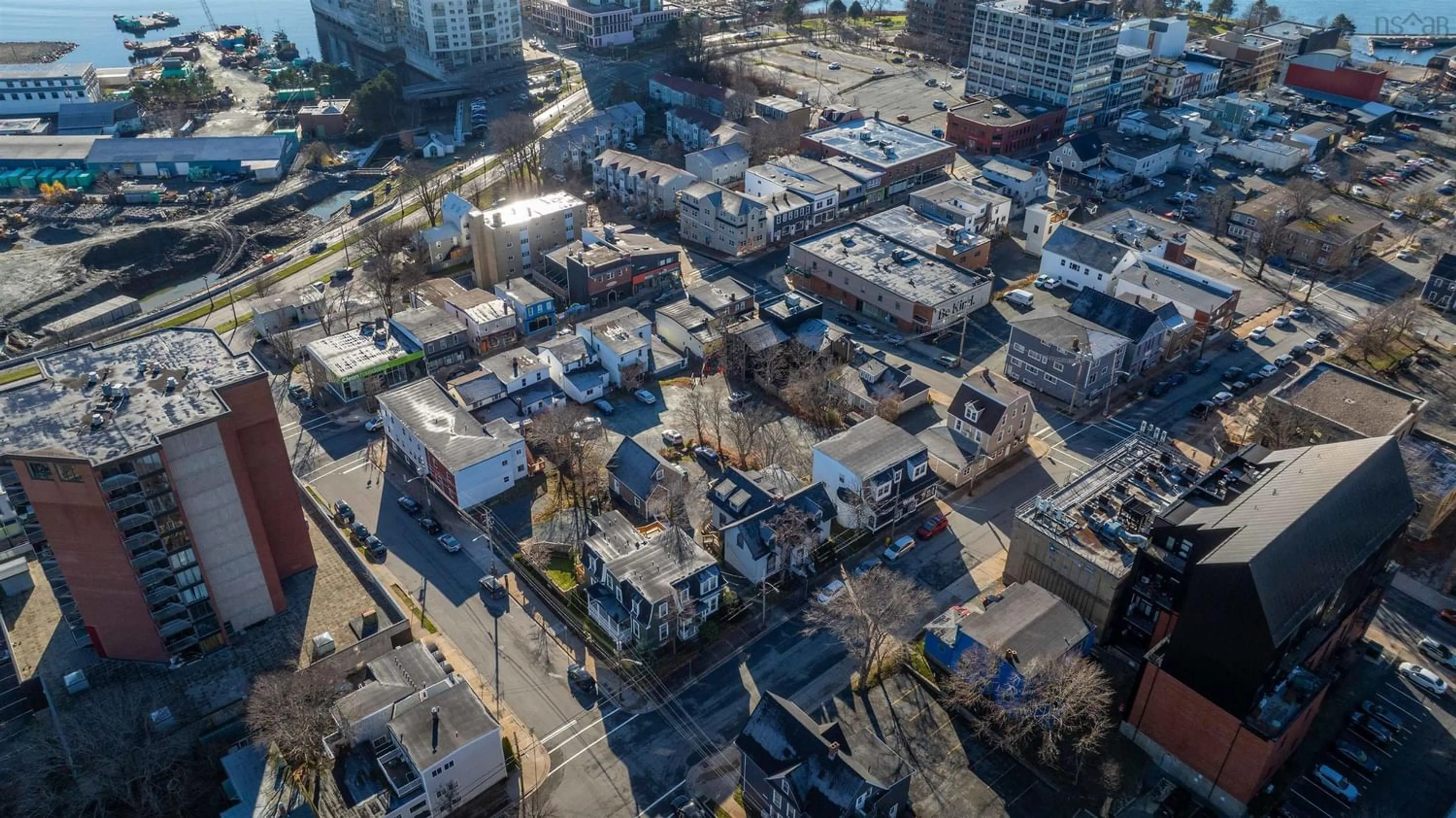 A pic from exterior of the house or condo, the view of city buildings for 115-123 Portland St, Dartmouth Nova Scotia B2Y 1H7