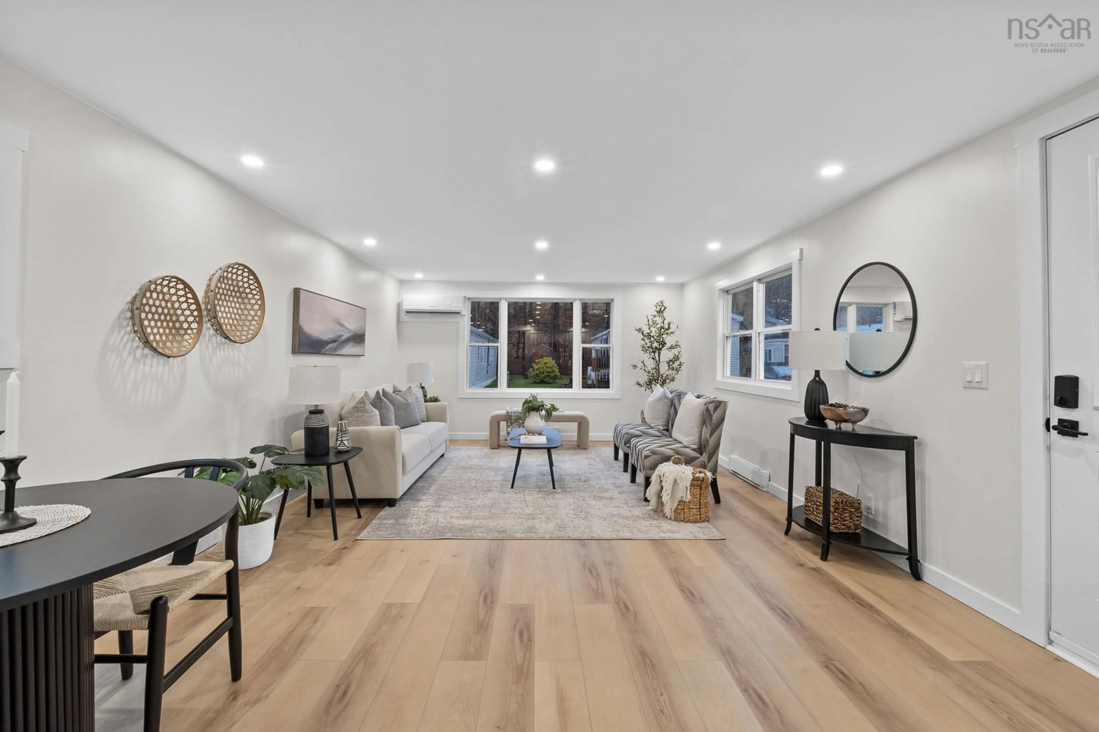 Living room, wood floors for 45 Brook St, Middle Sackville Nova Scotia B4E 1C1