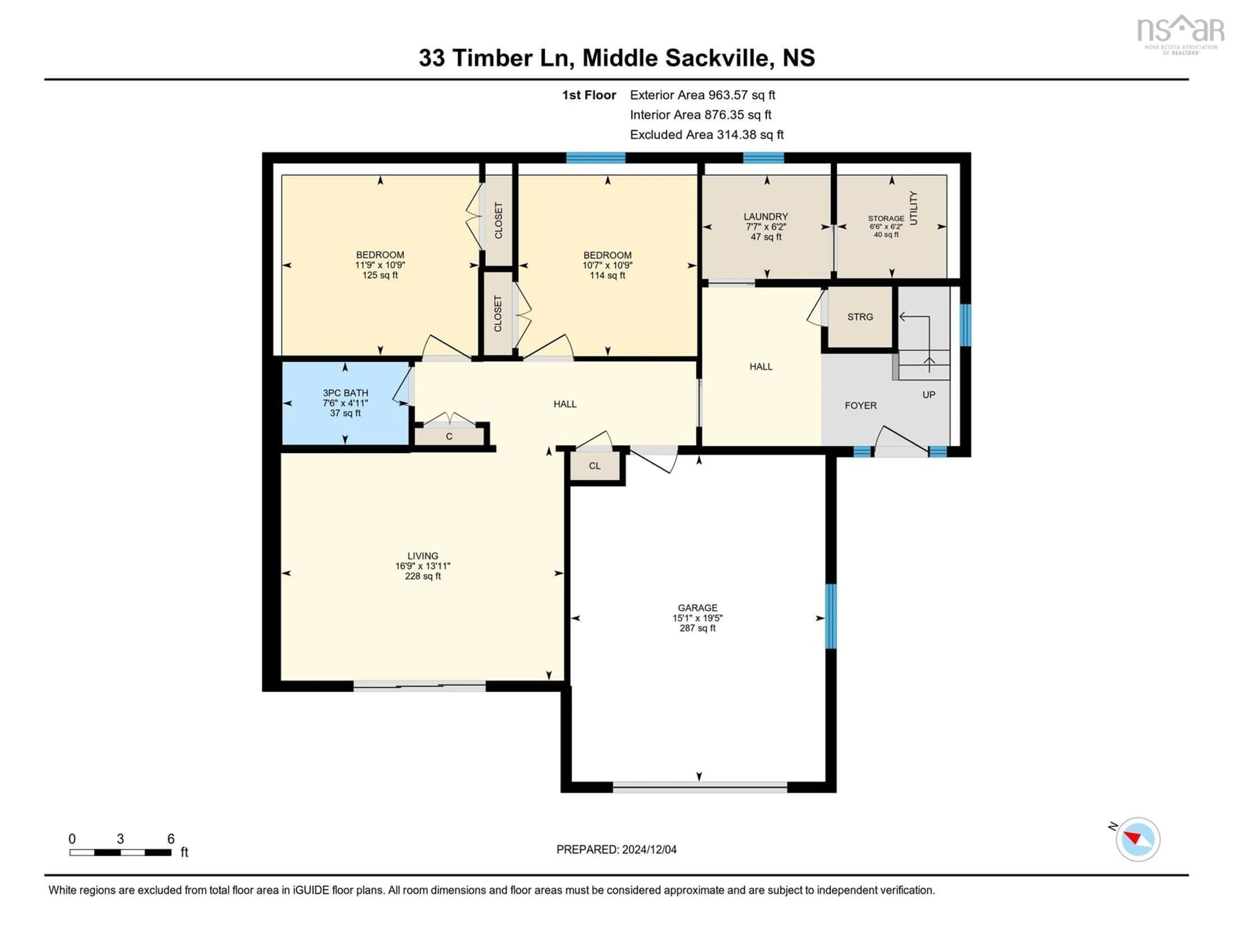 Floor plan for 33 Timber Lane, Middle Sackville Nova Scotia B4E 0N5