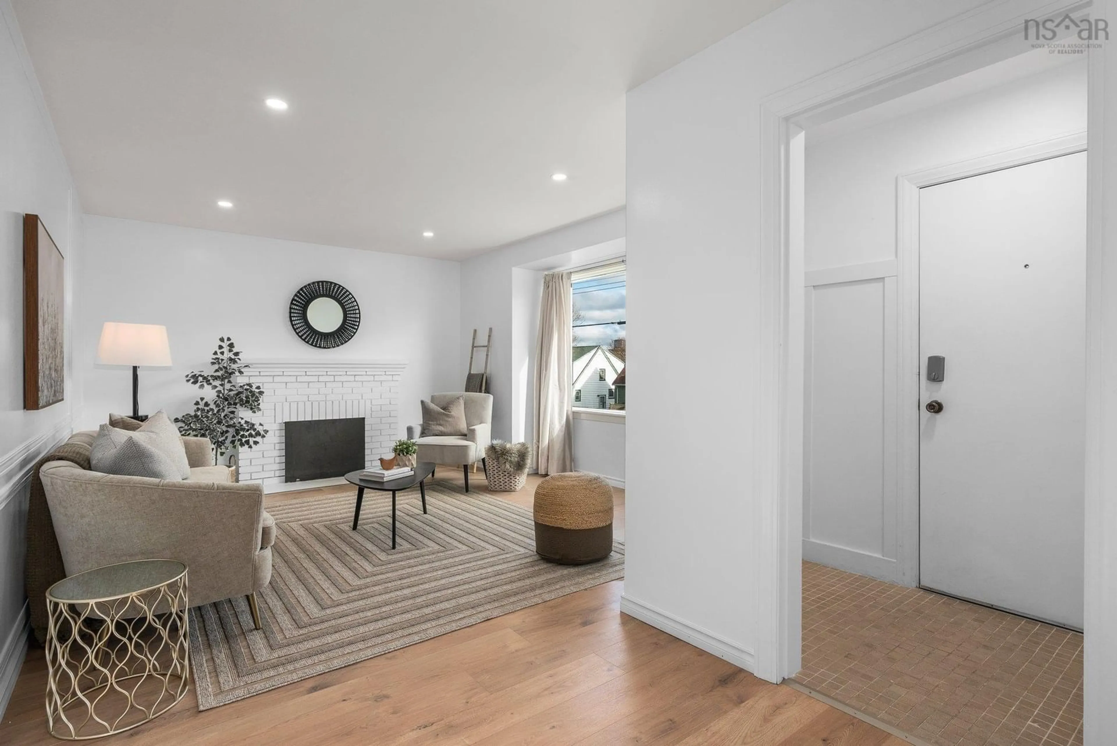 Living room, wood floors for 3448 Rowe Ave, Halifax Nova Scotia B3L 4C7