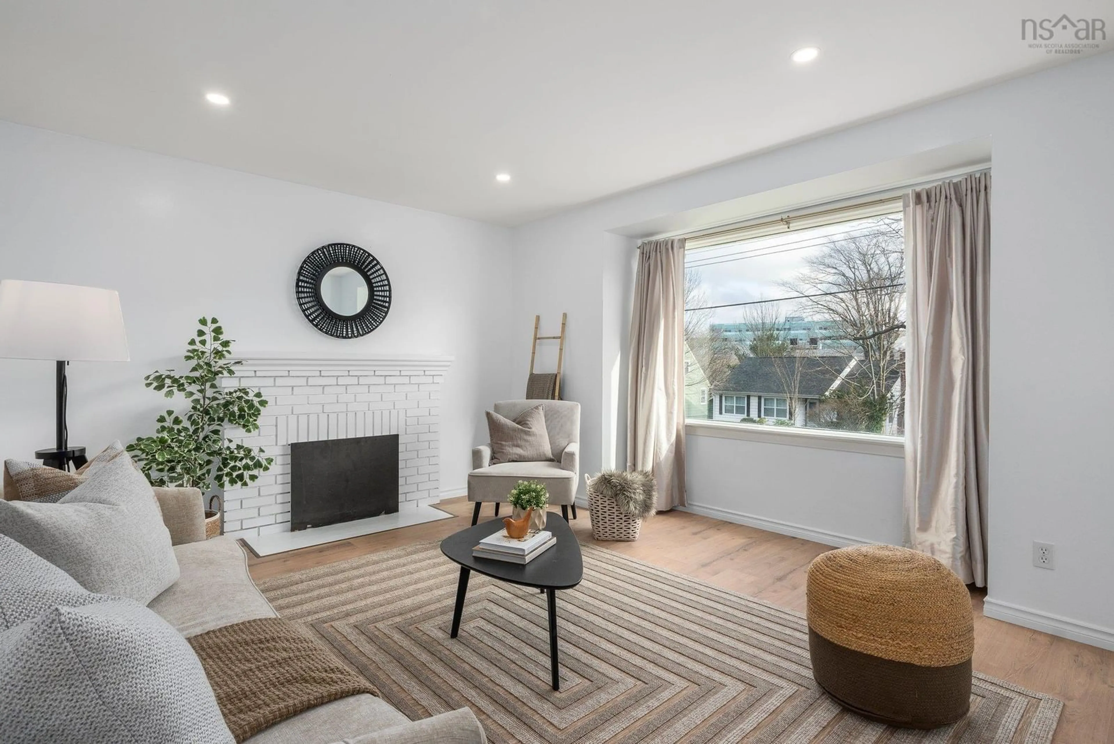 Living room, wood floors for 3448 Rowe Ave, Halifax Nova Scotia B3L 4C7