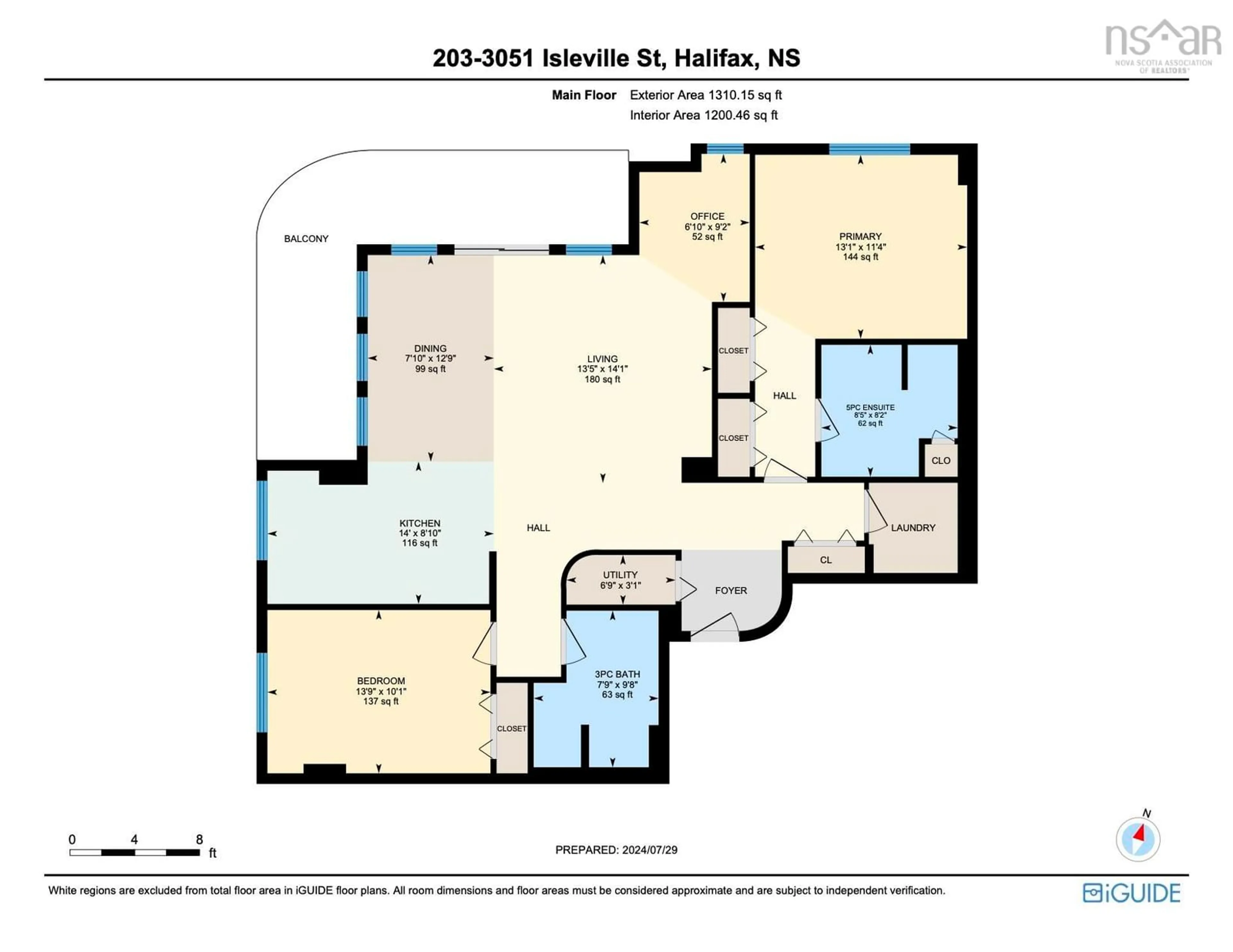 Floor plan for 3051 Isleville St #203, Halifax Nova Scotia B3K 0C1