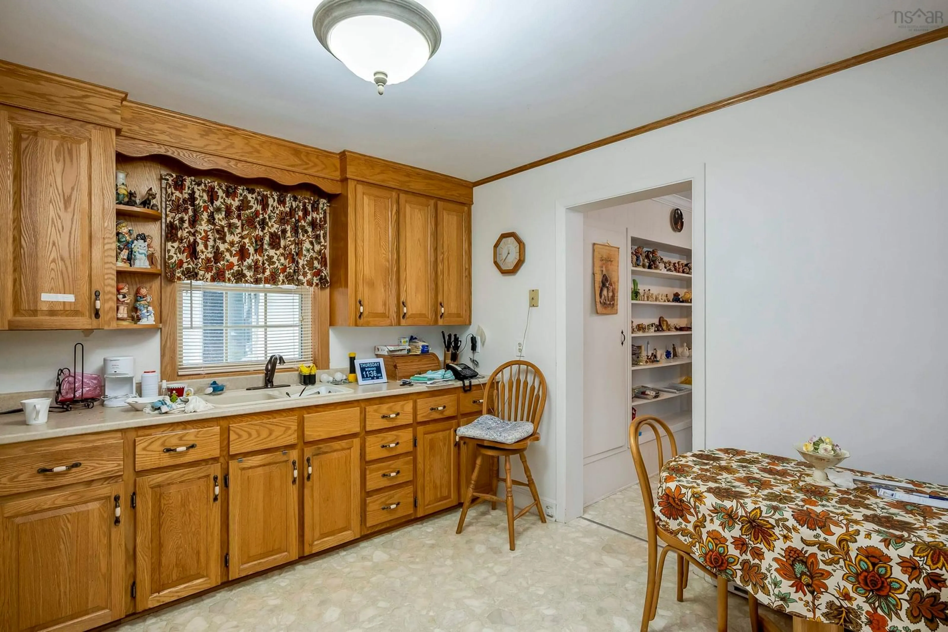 Kitchen, wood floors, cottage for 122 Maple Ave, Berwick Nova Scotia B0P 1E0