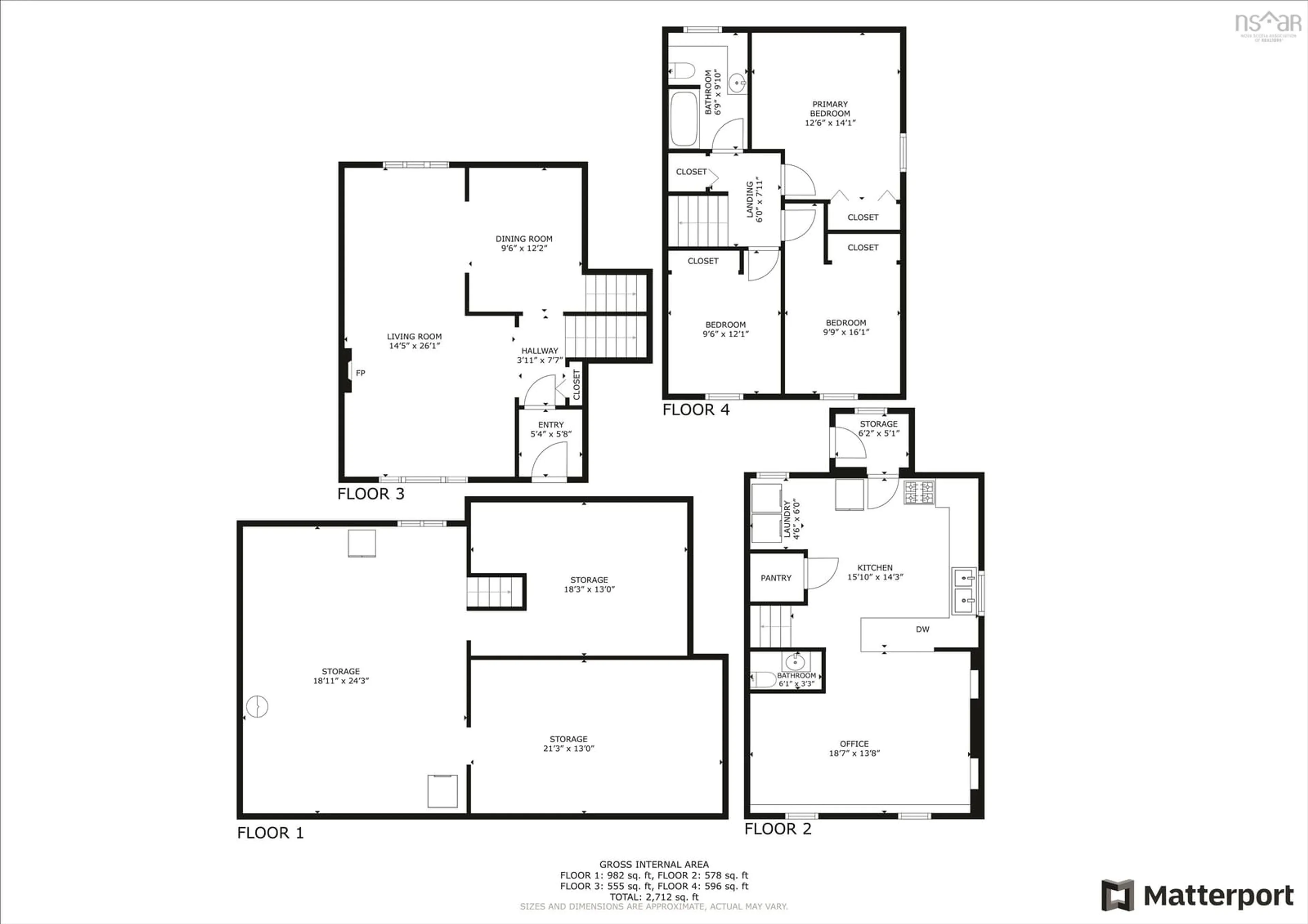 Floor plan for 92 Rupert St, Amherst Nova Scotia B4H 5S5