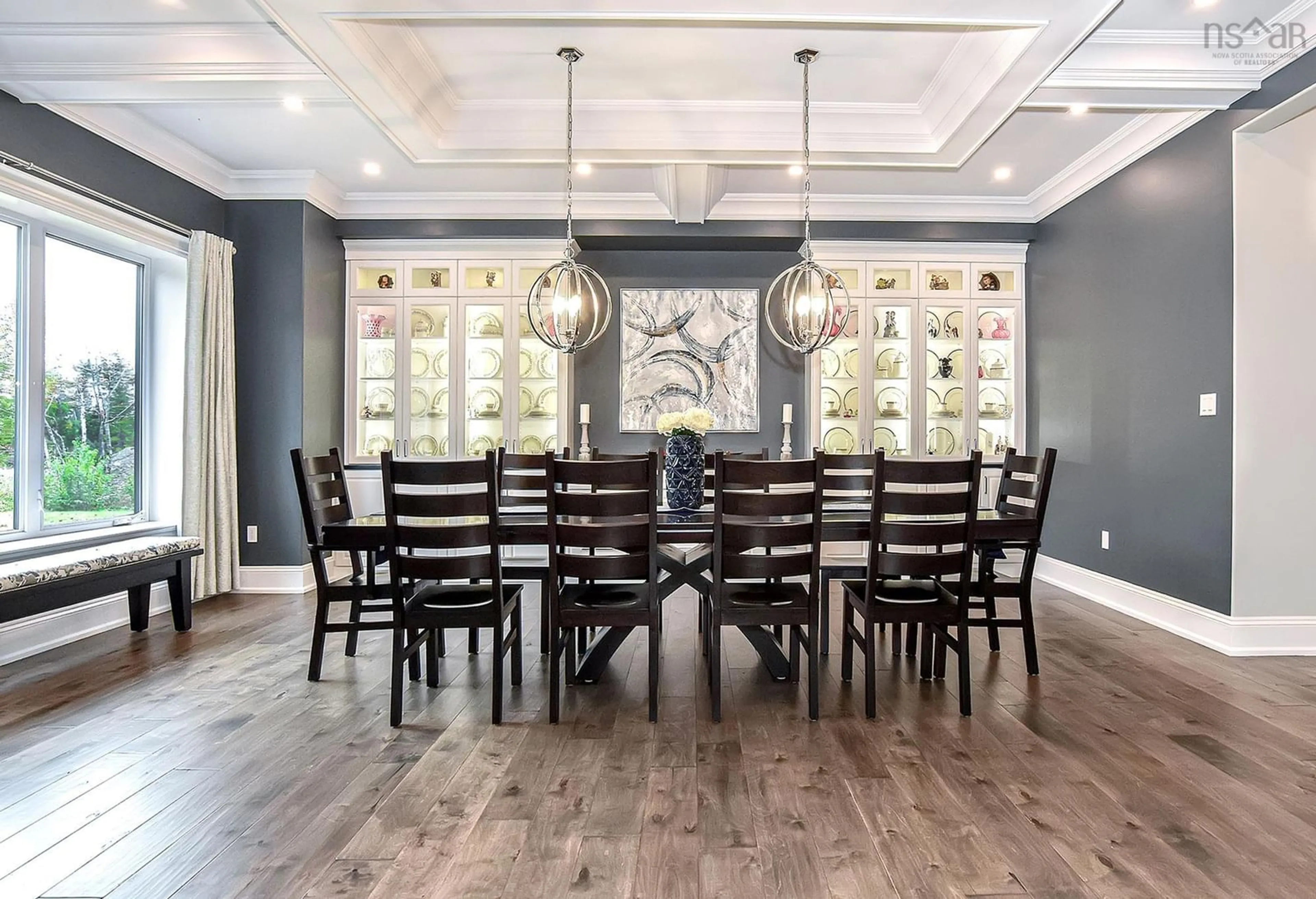 Dining room, wood floors for 388 Lochmoor Lane, Lake Loon Nova Scotia B2W 6C8