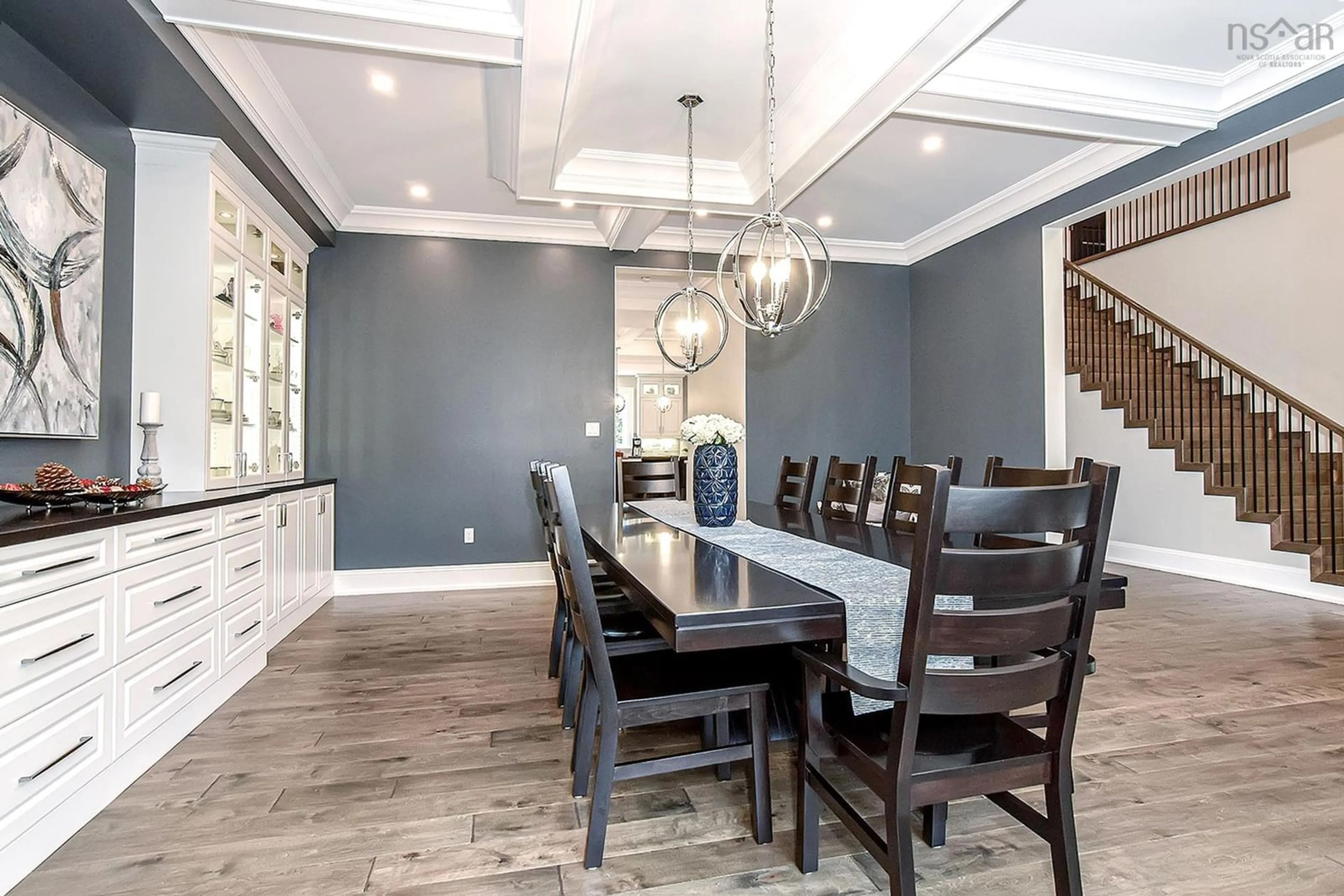 Dining room, wood floors for 388 Lochmoor Lane, Lake Loon Nova Scotia B2W 6C8