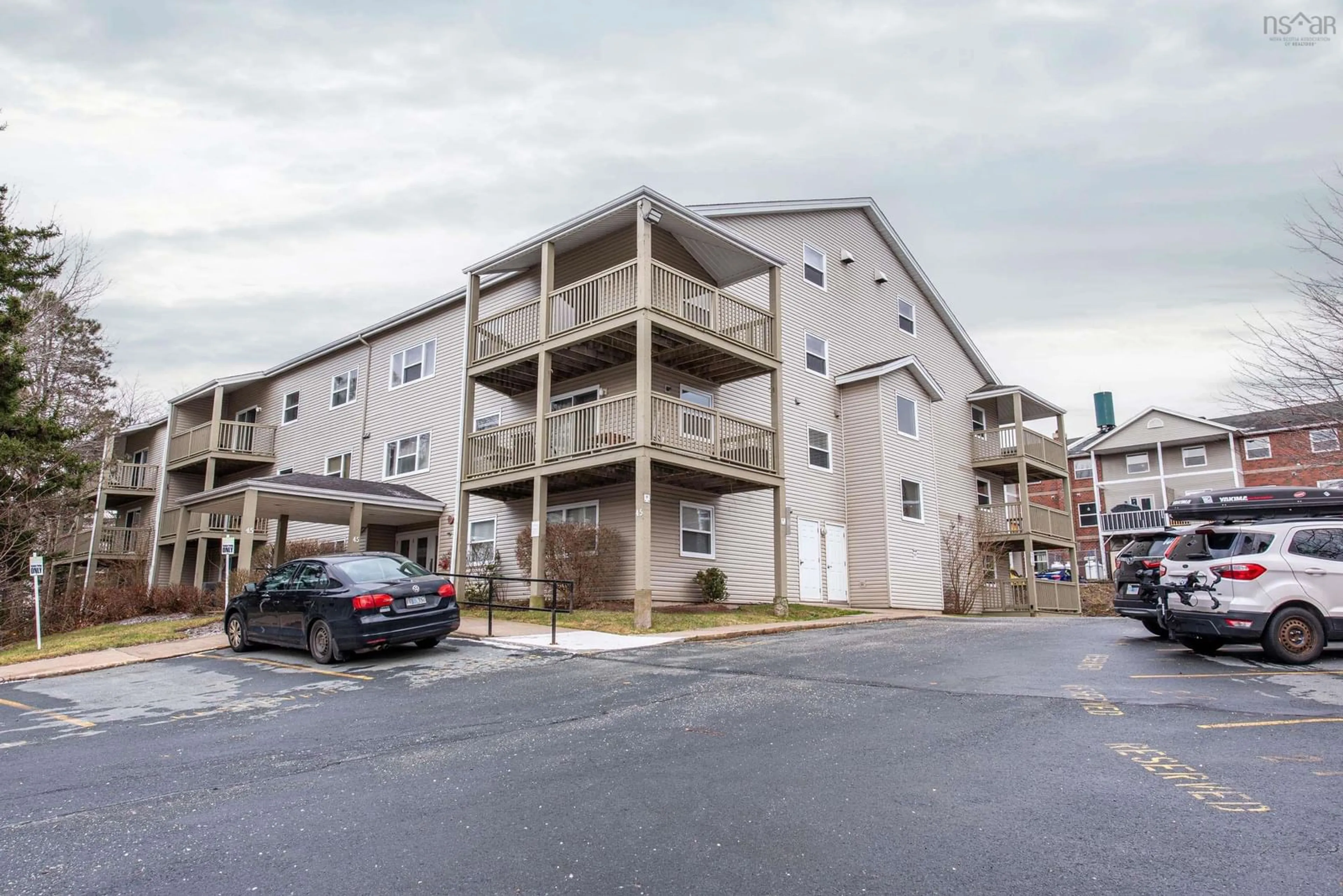 A pic from exterior of the house or condo, the front or back of building for 45 Chelton Woods Lane #101, Clayton Park Nova Scotia B3M 3Z7