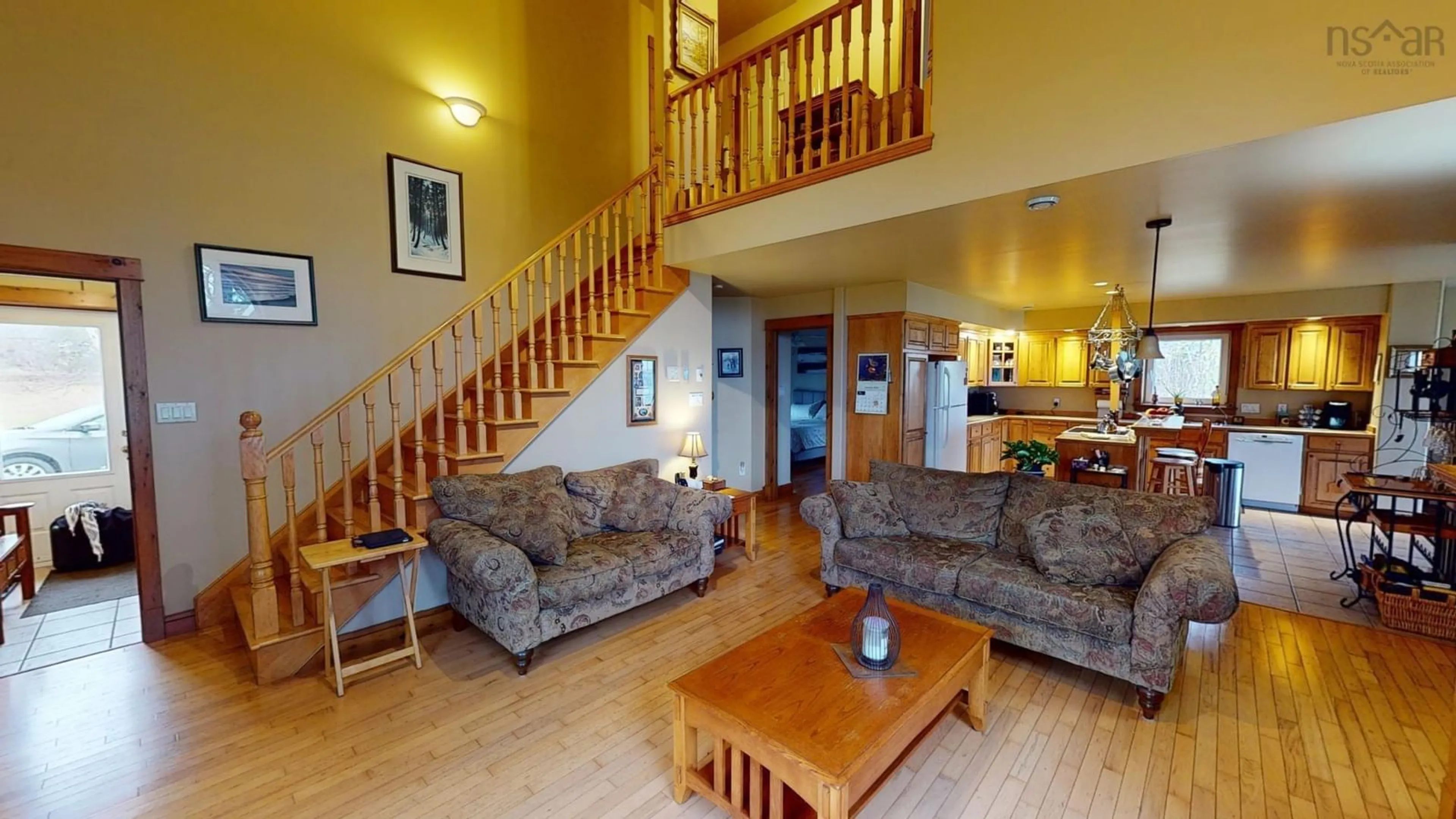 Living room, wood floors for 1572 Pomquet Monks Head Rd, Pomquet Nova Scotia B2G 2L4