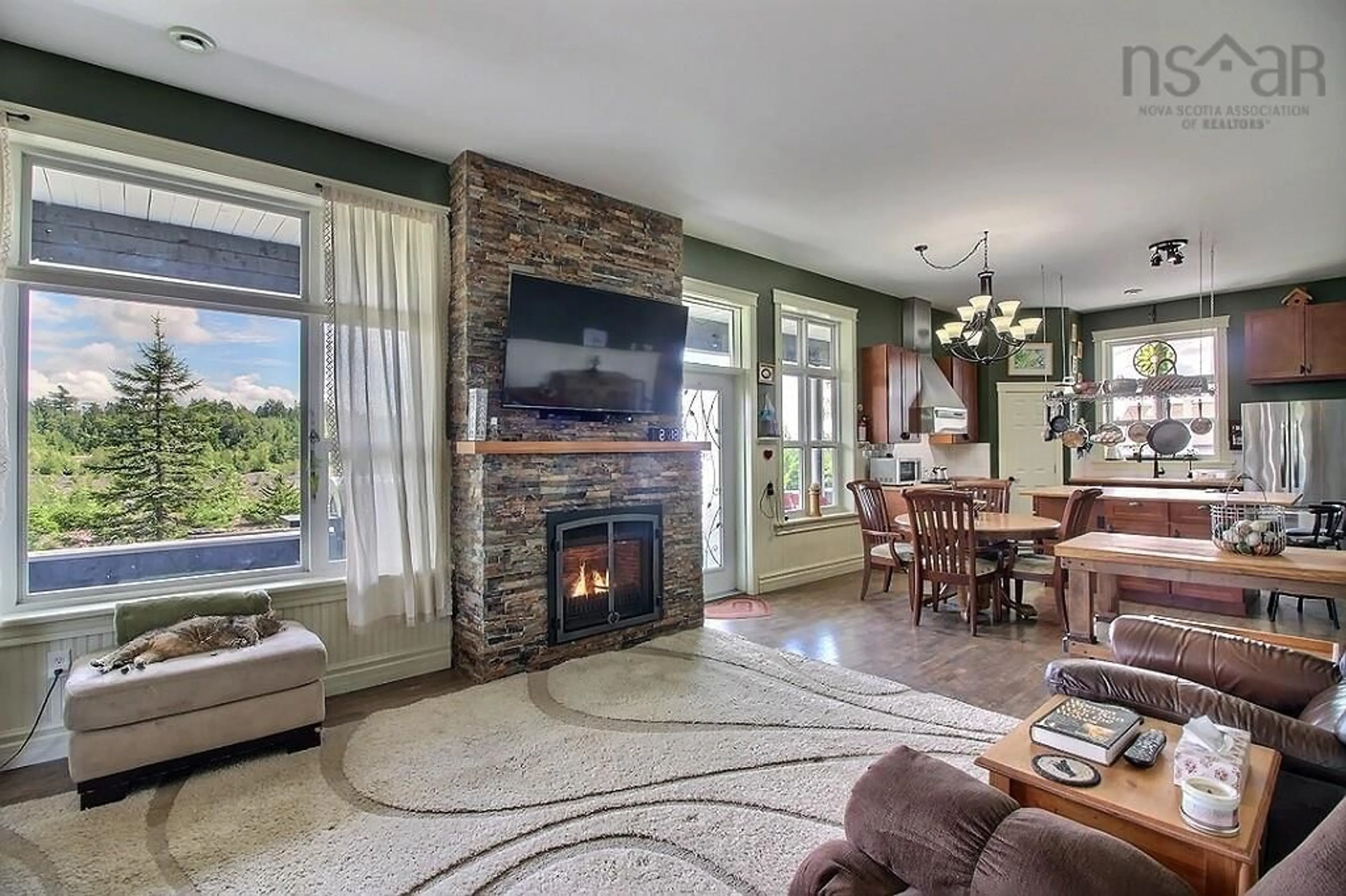 Living room, wood floors for 50 Withrow Lane, South Uniacke Nova Scotia B0N 1Z0