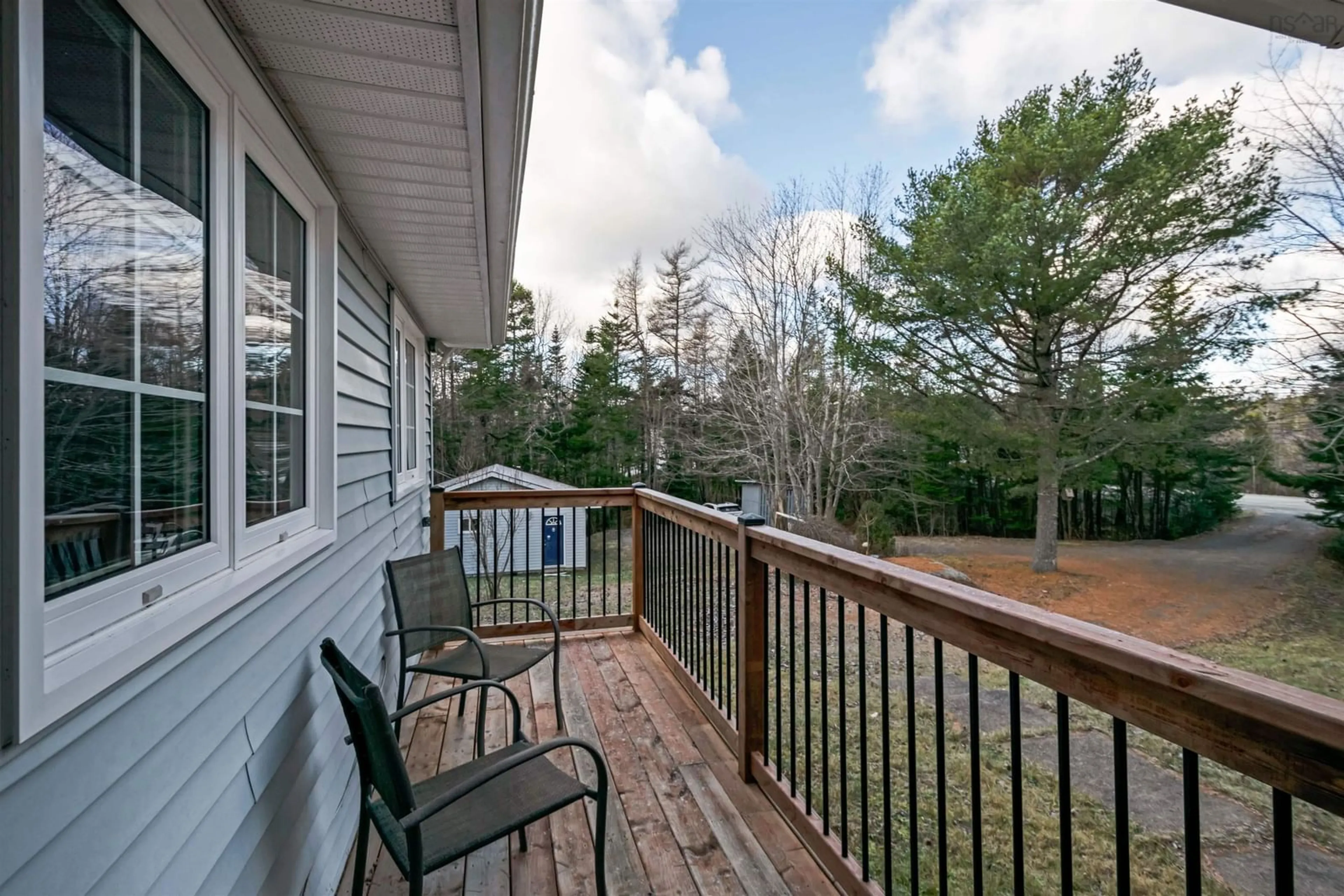 Patio, the fenced backyard for 29 Loriann Dr, Porters Lake Nova Scotia B3E 1J3