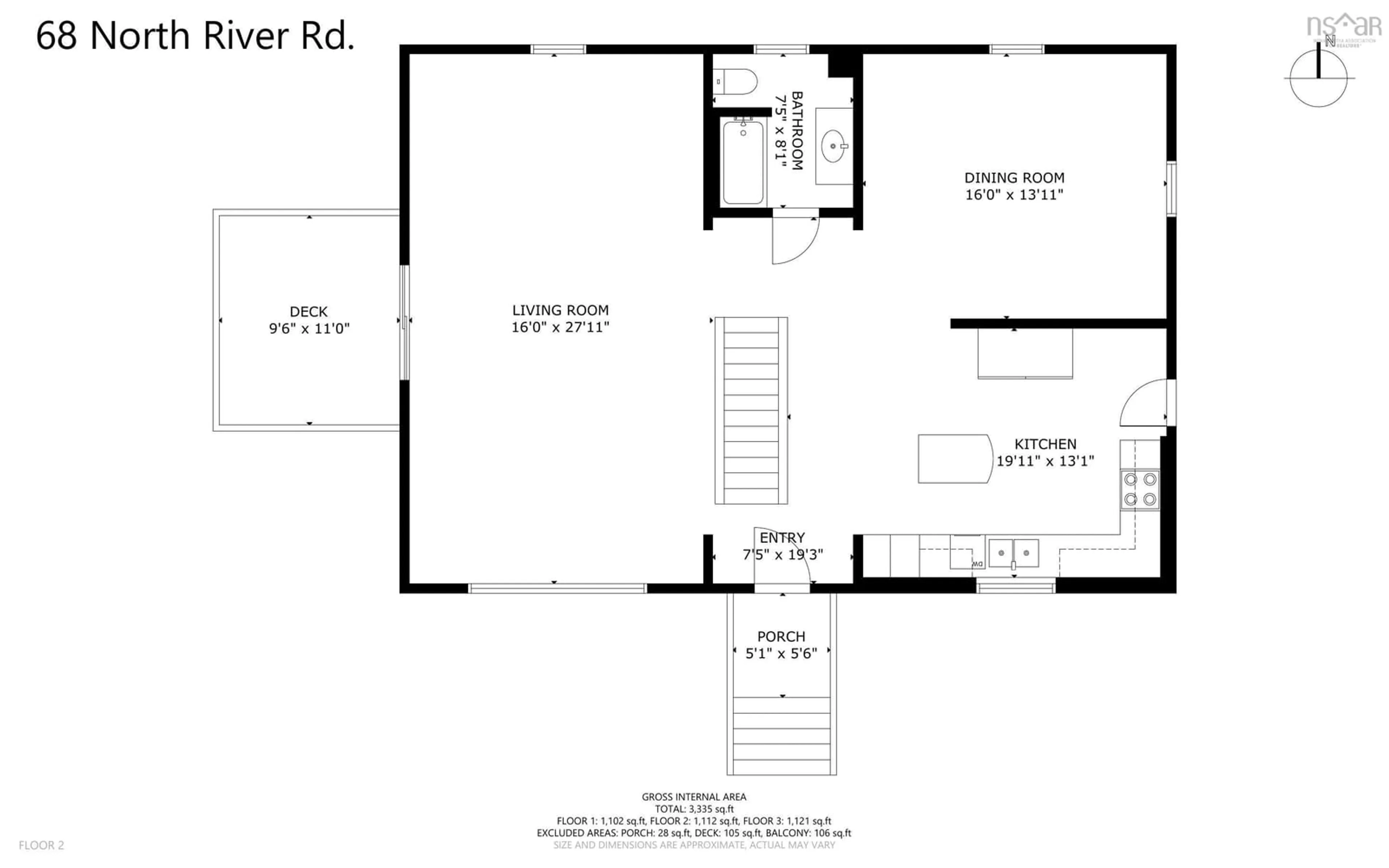 Floor plan for 68 North River Rd, Lake George Nova Scotia B0P 1C0