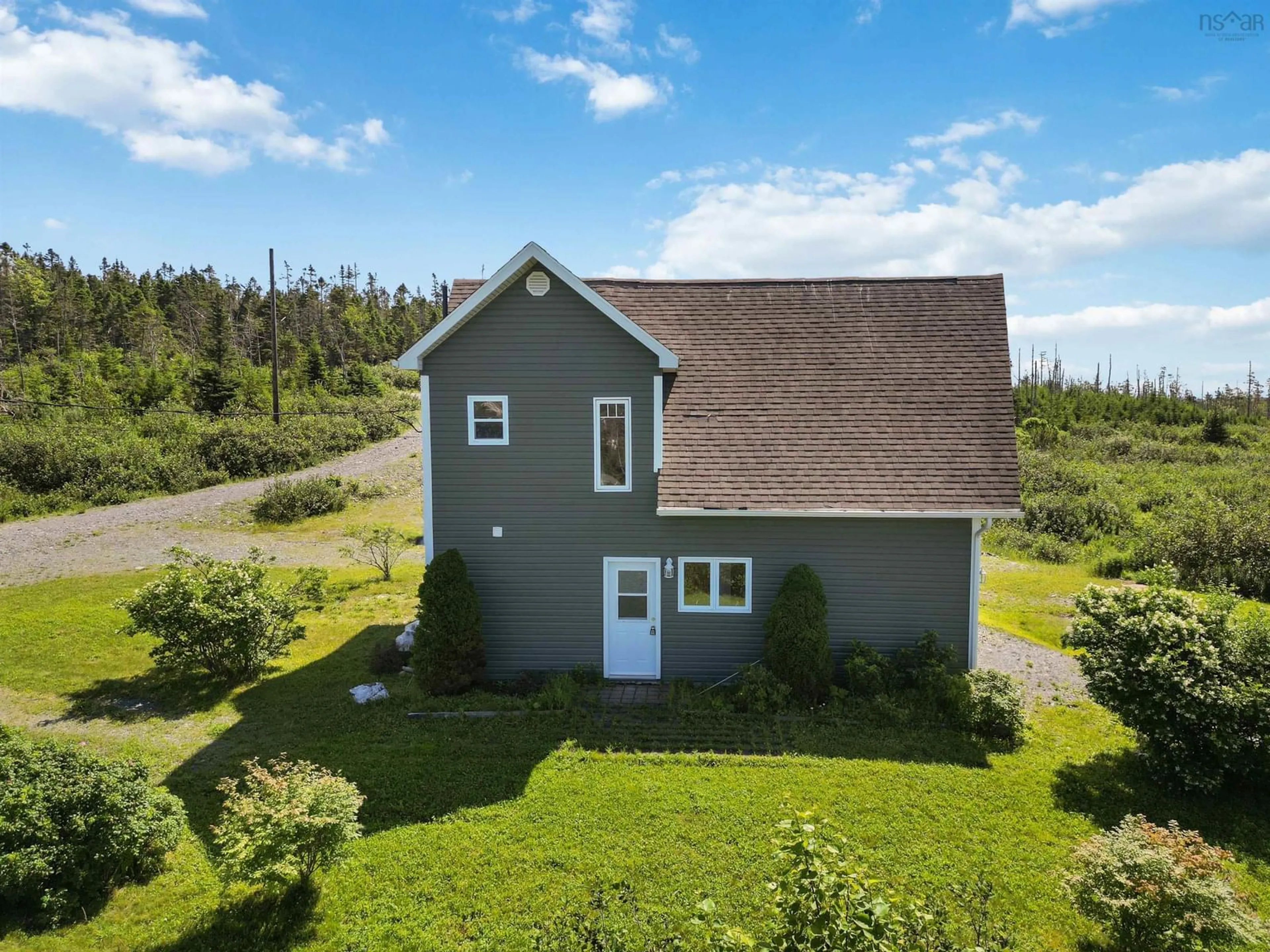 A pic from outside/outdoor area/front of a property/back of a property/a pic from drone, unknown for 45 Platinum Lane, Popes Harbour Nova Scotia B0J 3H0