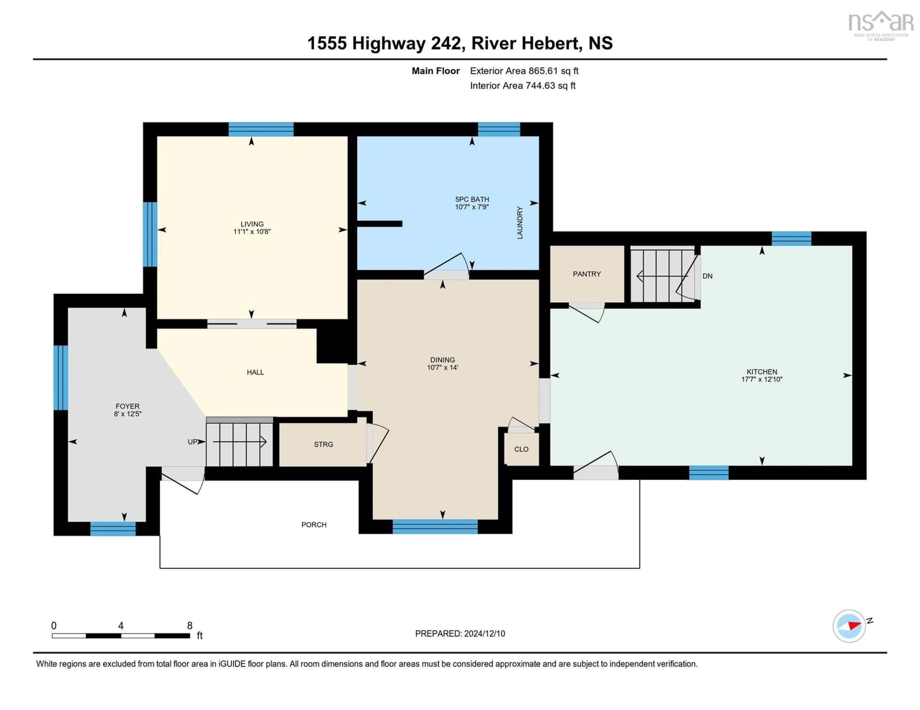 Floor plan for 1555 Highway 242, River Hebert Nova Scotia B0L 1G0