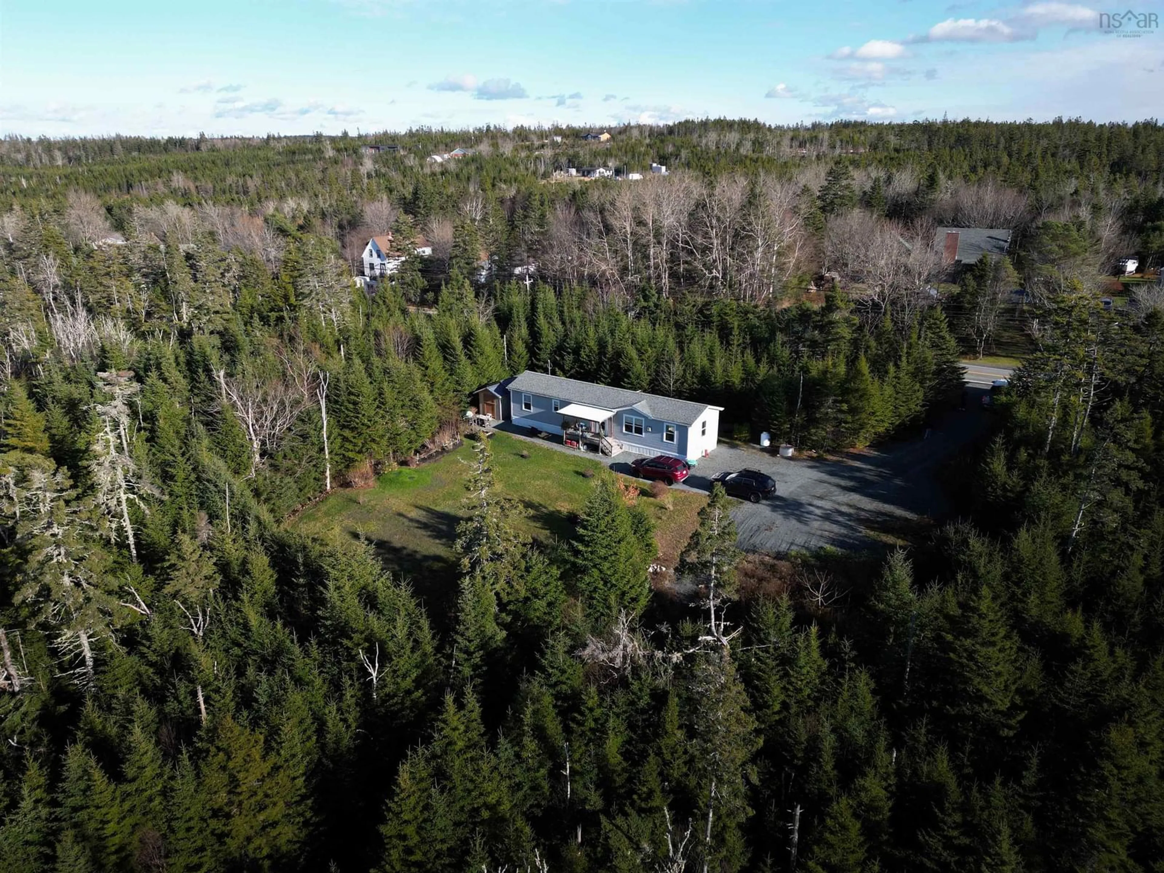 A pic from outside/outdoor area/front of a property/back of a property/a pic from drone, forest/trees view for 9408 Peggy's Cove Rd, Hackett's Cove Nova Scotia B3Z 3N2