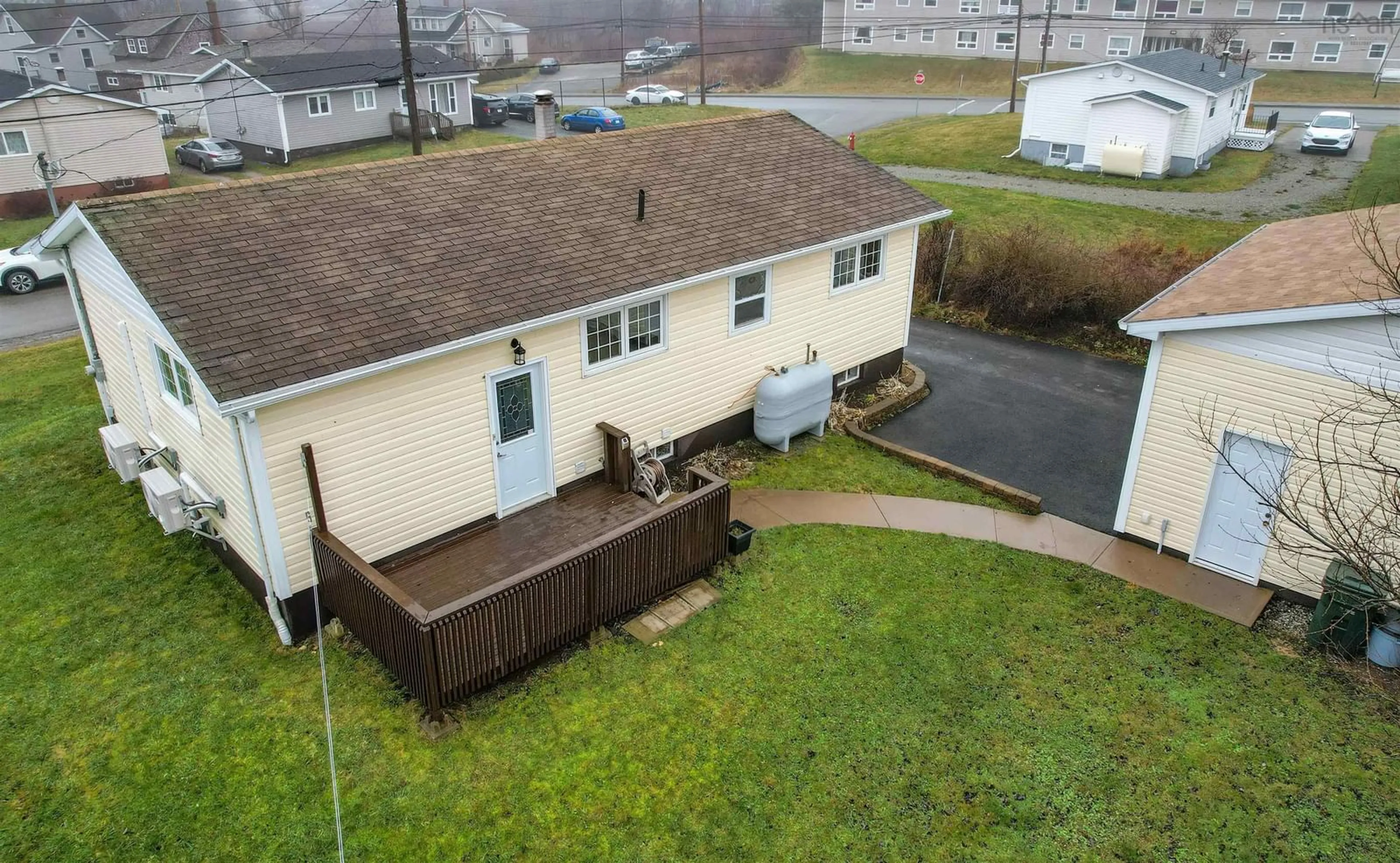 A pic from outside/outdoor area/front of a property/back of a property/a pic from drone, street for 6 Bluewater Dr, Glace Bay Nova Scotia B1A 3S8