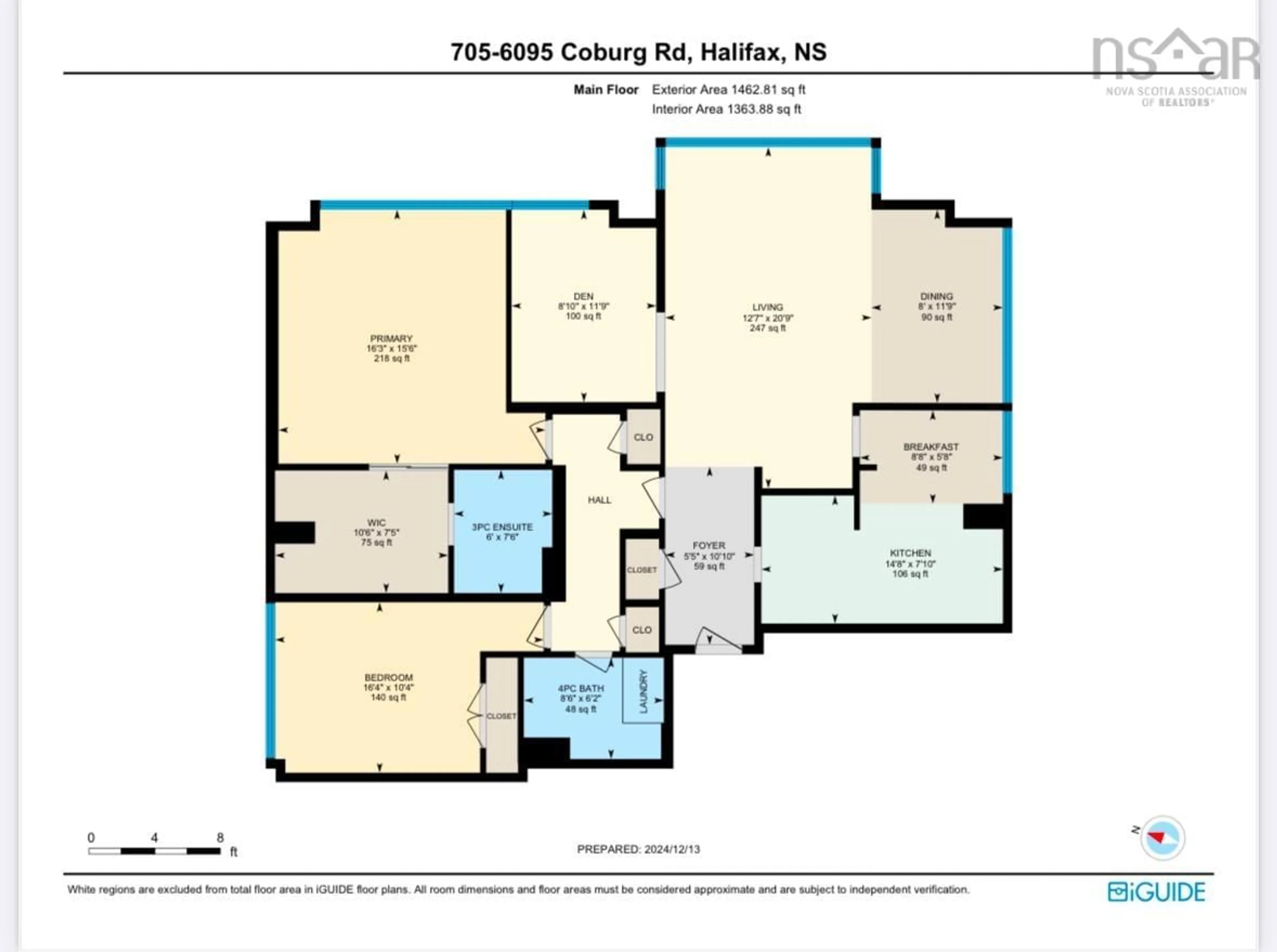 Floor plan for 6095 Coburg Rd #705, Halifax Nova Scotia B3H 4K1