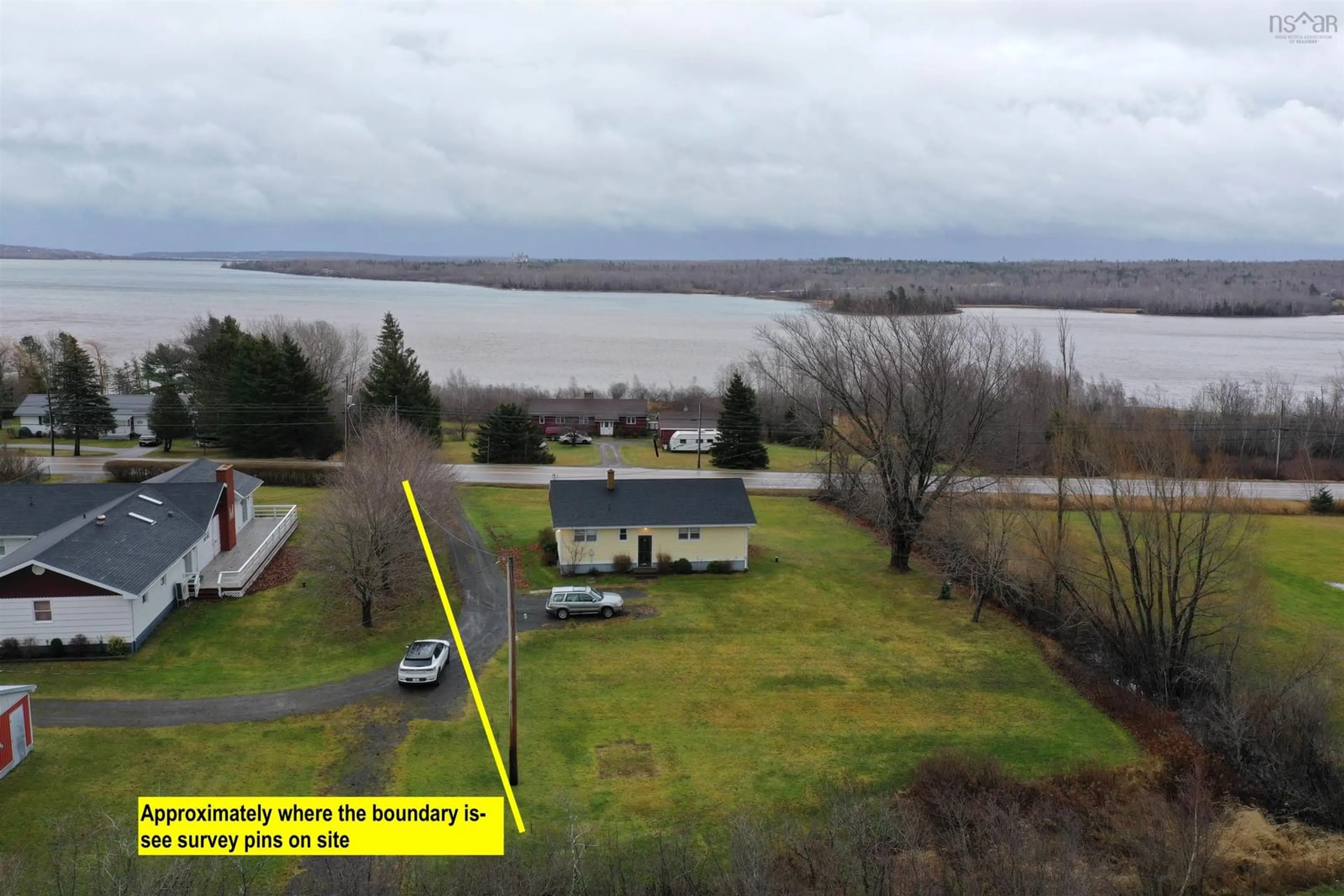 A pic from outside/outdoor area/front of a property/back of a property/a pic from drone, water/lake/river/ocean view for 1877 Highway 376, Lyons Brook Nova Scotia B0K 1H0