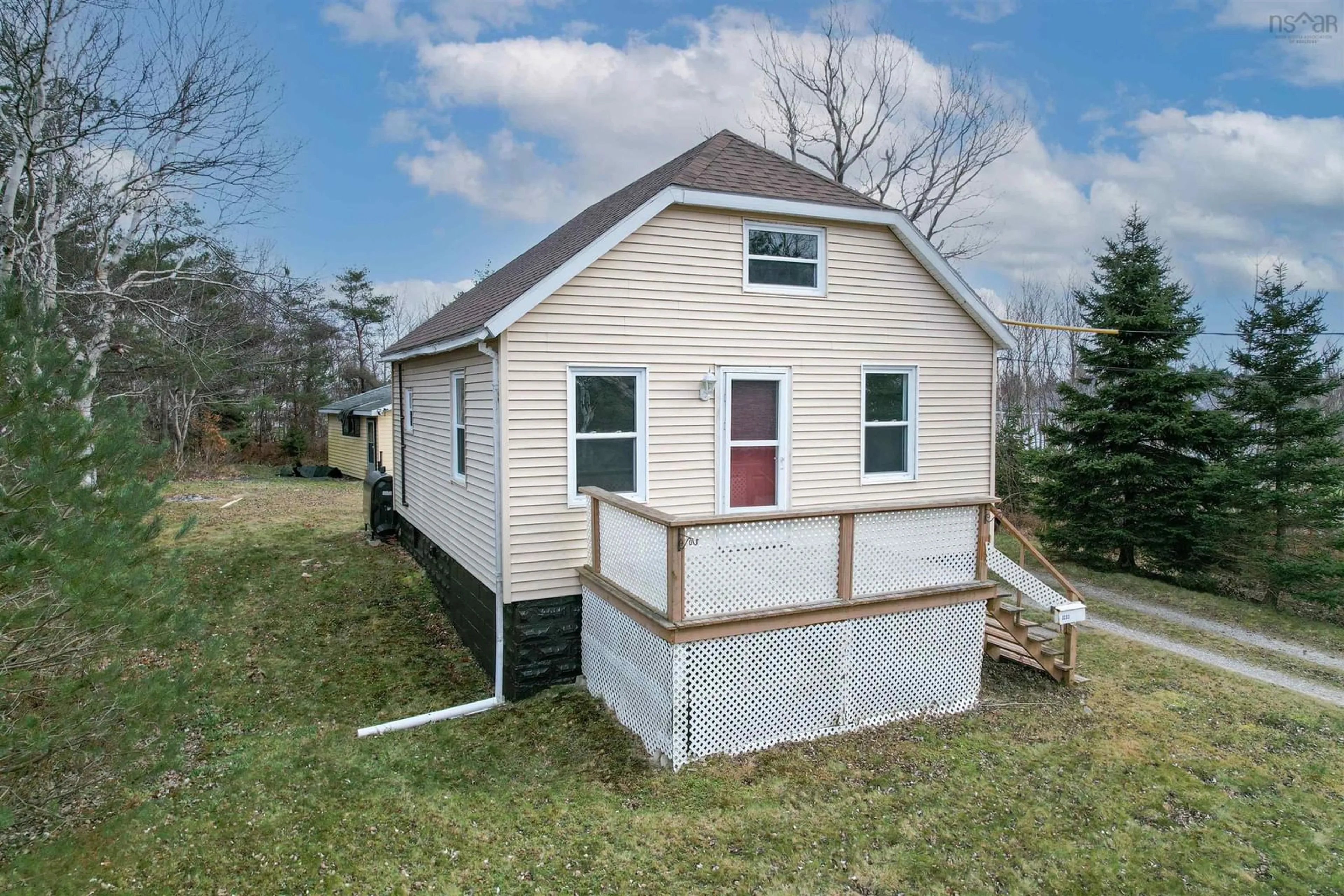 A pic from outside/outdoor area/front of a property/back of a property/a pic from drone, building for 3233 Macleod Ave, River Ryan Nova Scotia B1H 1J8