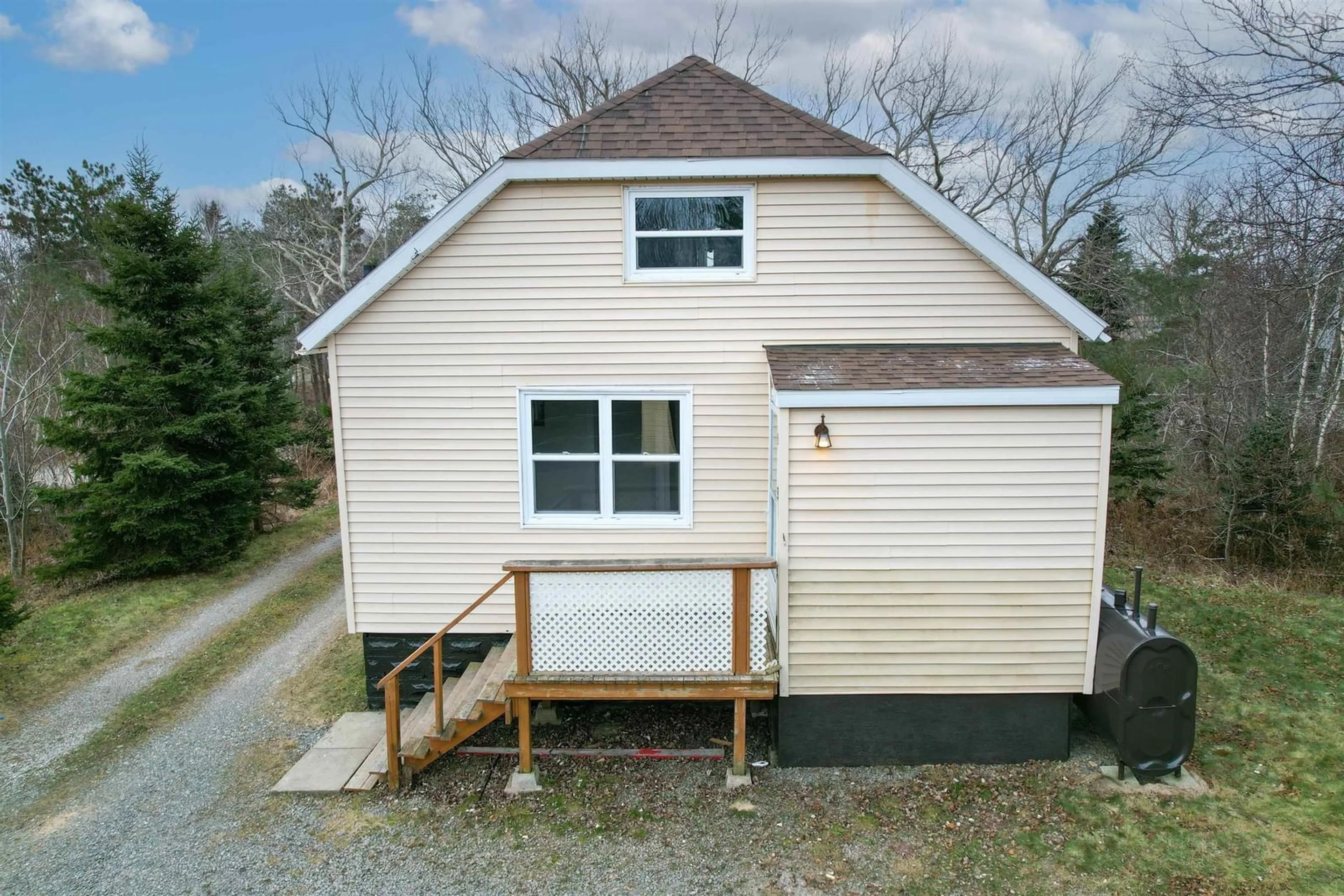 A pic from outside/outdoor area/front of a property/back of a property/a pic from drone, building for 3233 Macleod Ave, River Ryan Nova Scotia B1H 1J8