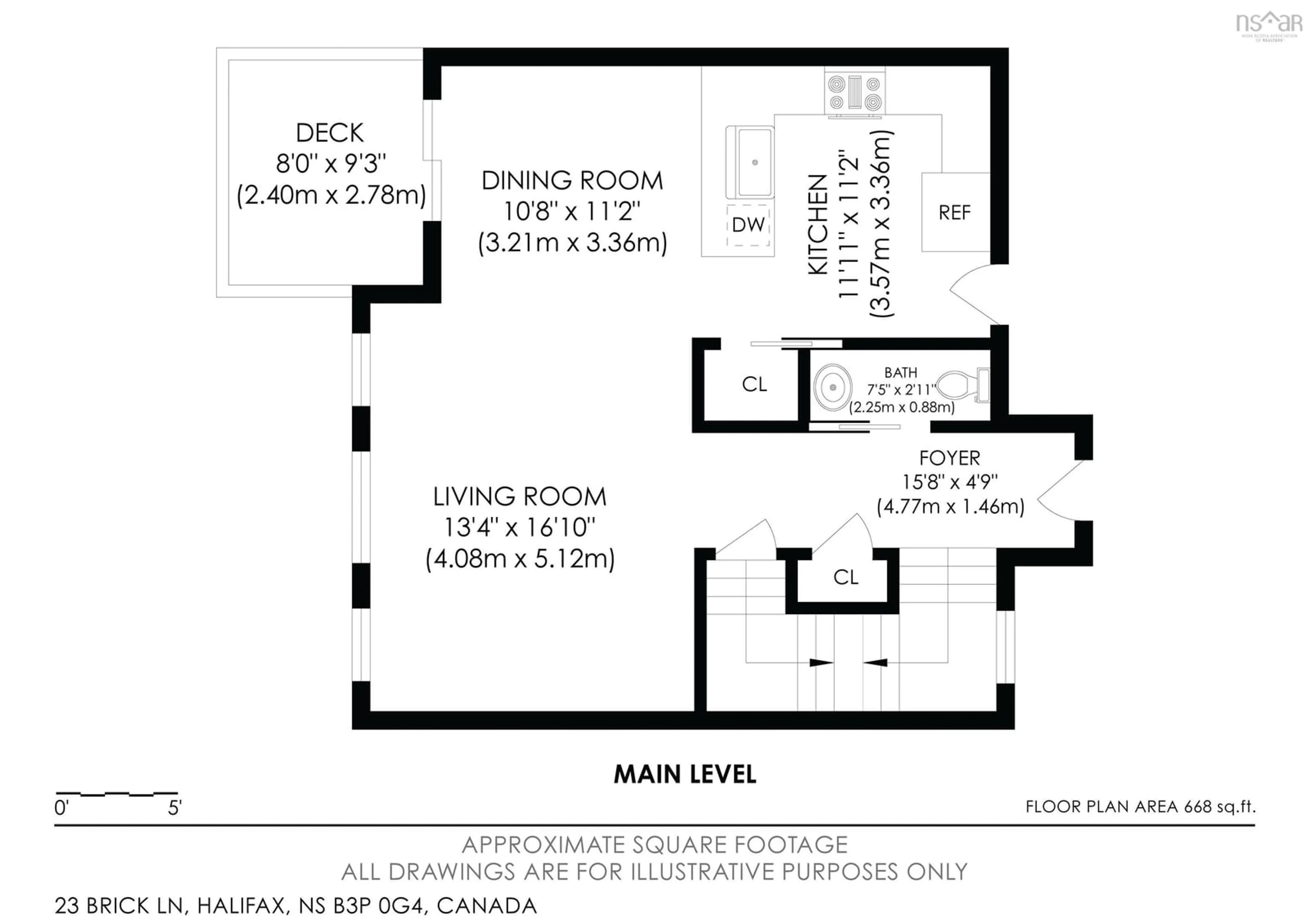 Floor plan for 23 Brick Lane, Halifax Nova Scotia B3P 0G4