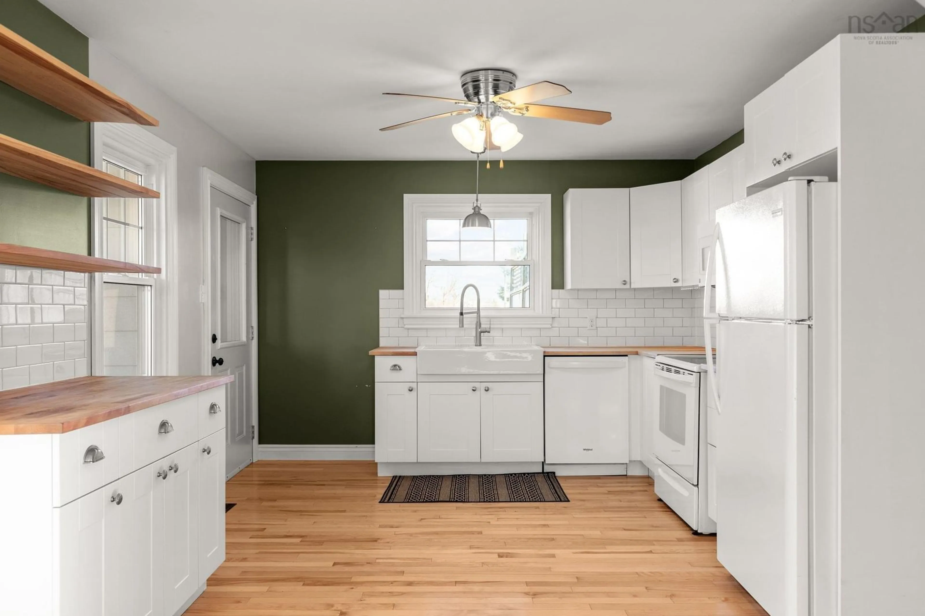 Standard kitchen, ceramic/tile floor for 23 Jollimore Rd, Dutch Settlement Nova Scotia B2S 1H9