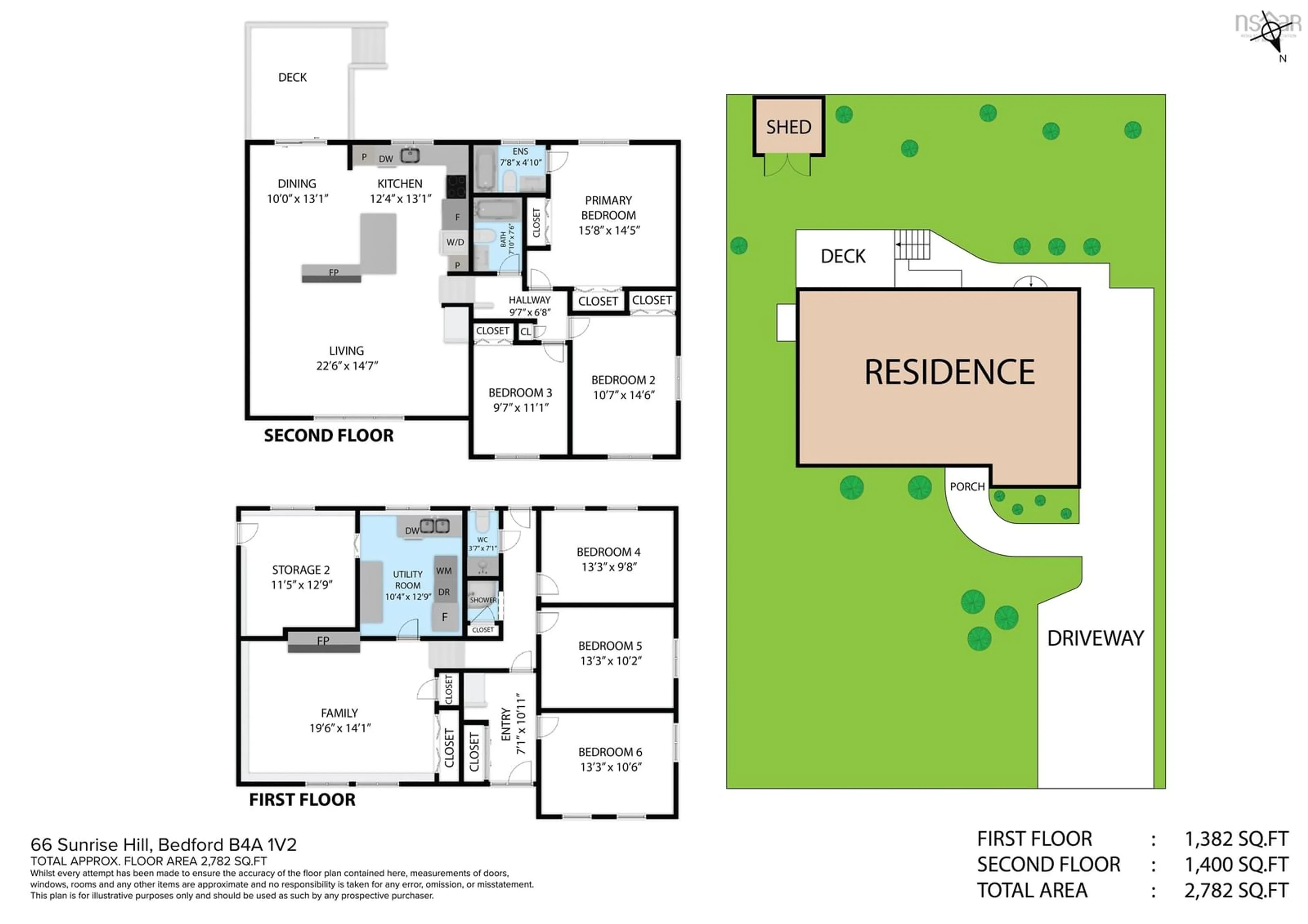 Floor plan for 66 Sunrise Hill, Bedford Nova Scotia B4A 1V2