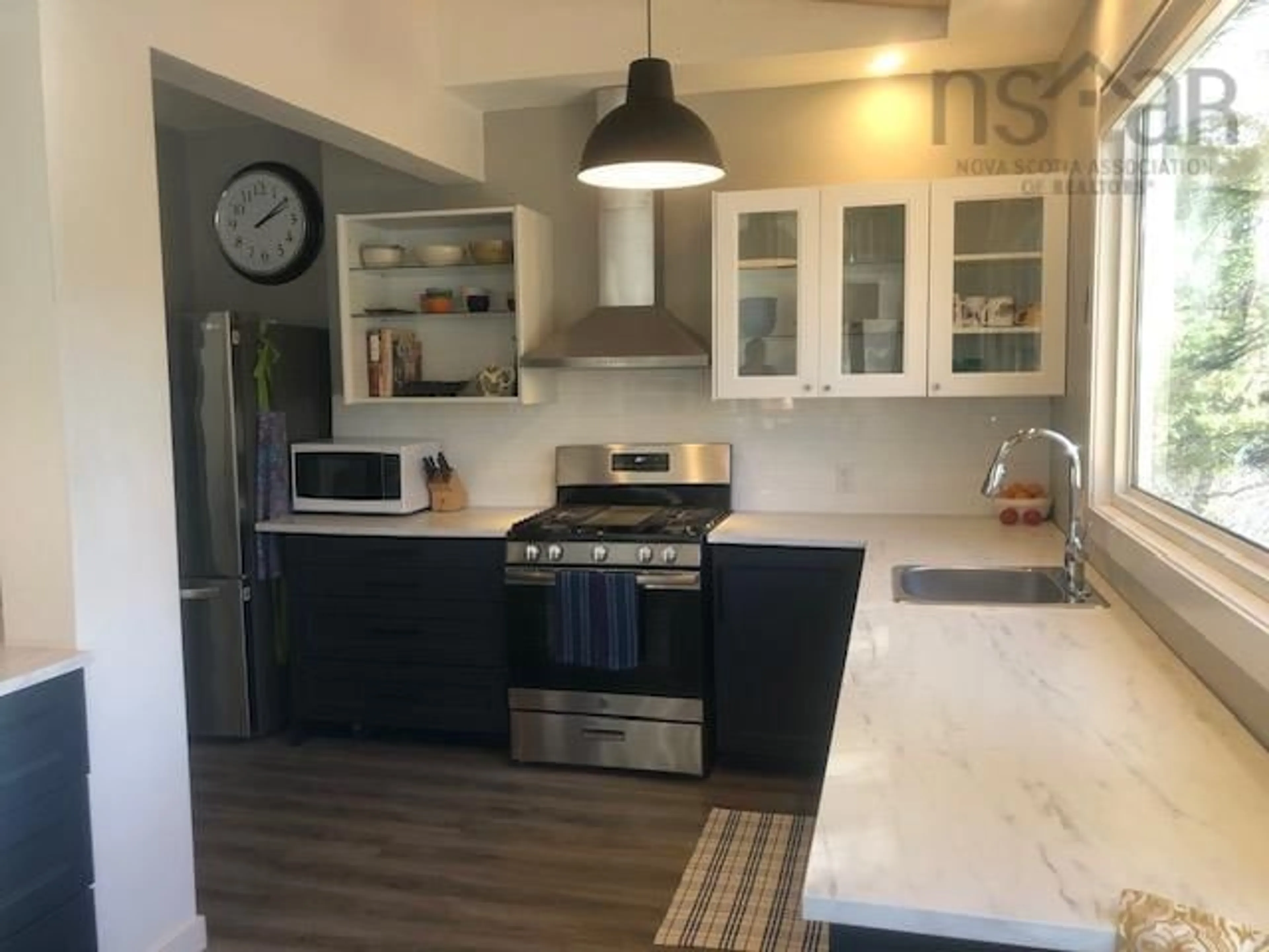 Open concept kitchen, ceramic/tile floor for 807 Medway River Rd, Charleston Nova Scotia B0J 2H0