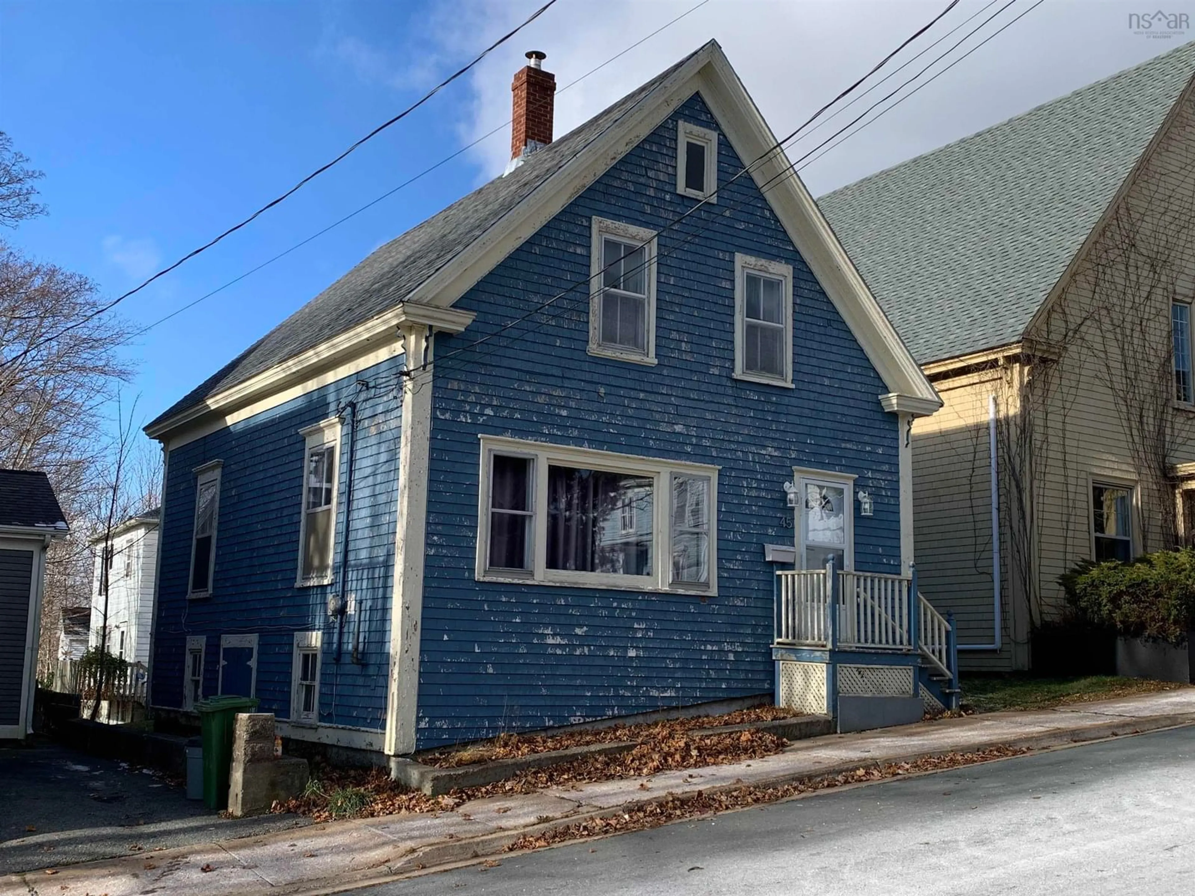 Home with vinyl exterior material, street for 45 Kaulbach St, Lunenburg Nova Scotia B0J 2C0