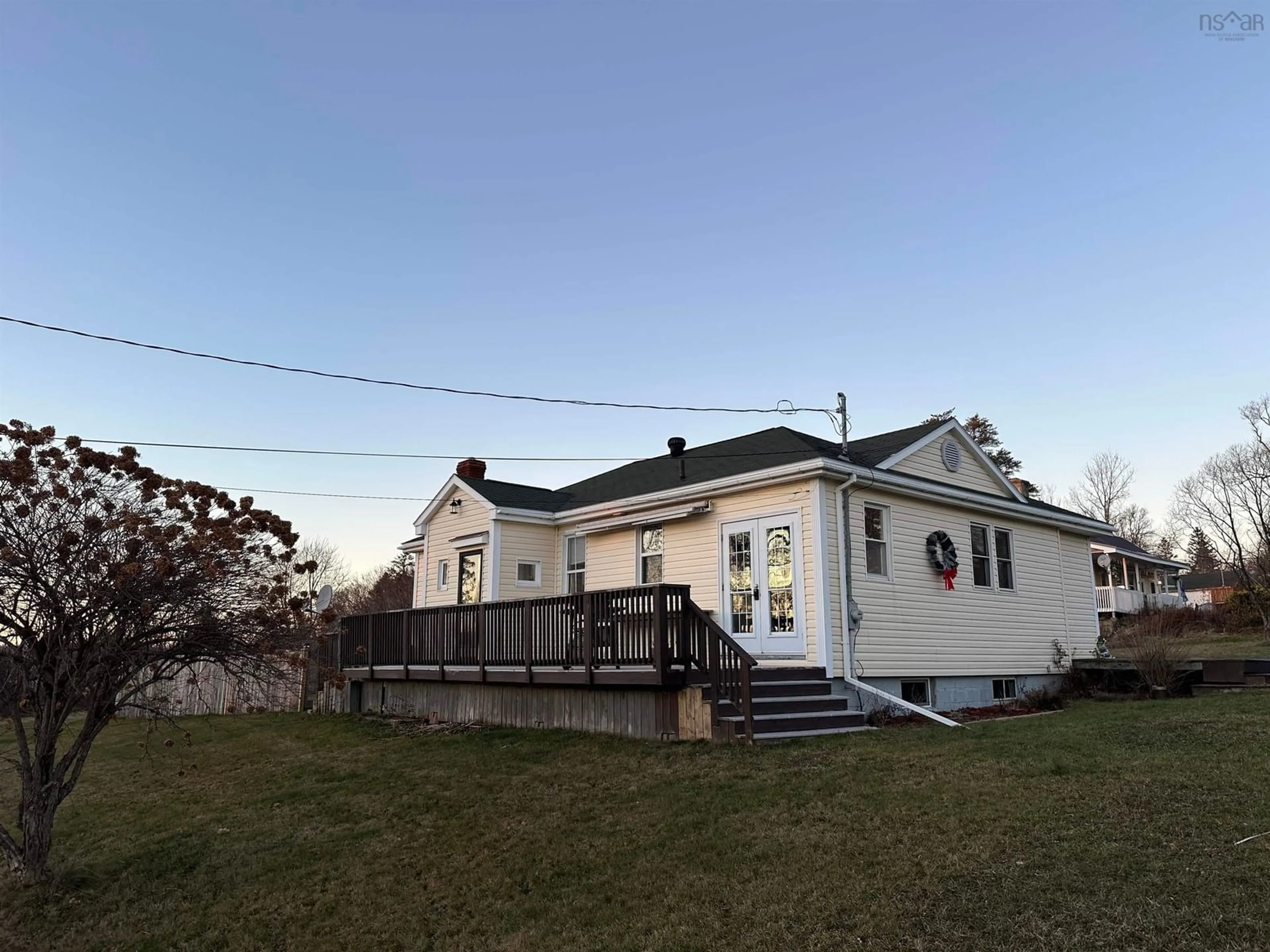 A pic from outside/outdoor area/front of a property/back of a property/a pic from drone, building for 5815 Pictou Landing Rd, Pictou Landing Nova Scotia B0K 1X0