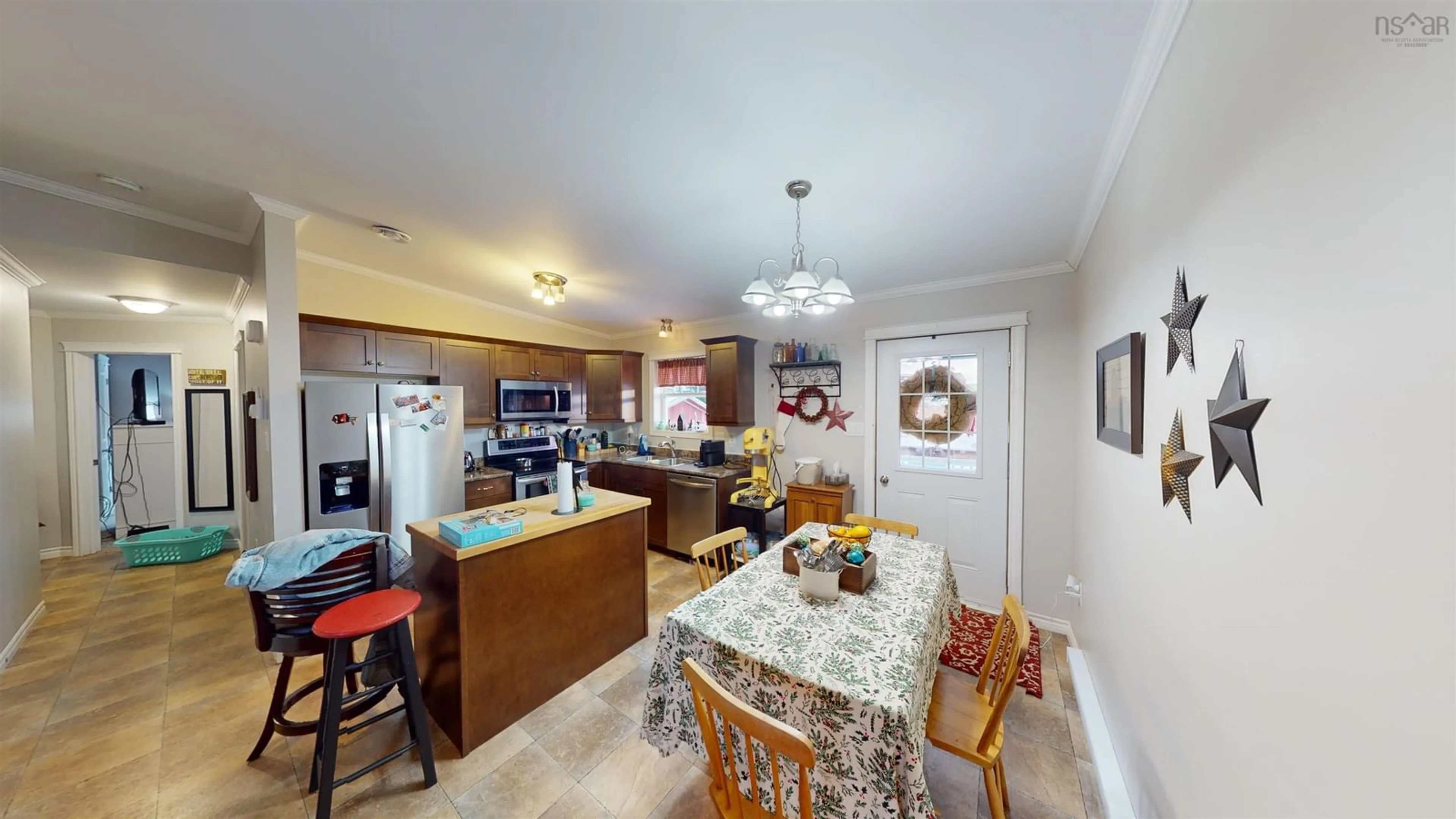 Open concept kitchen, ceramic/tile floor for 23 Alex Terr, Antigonish Nova Scotia B2G 0A5