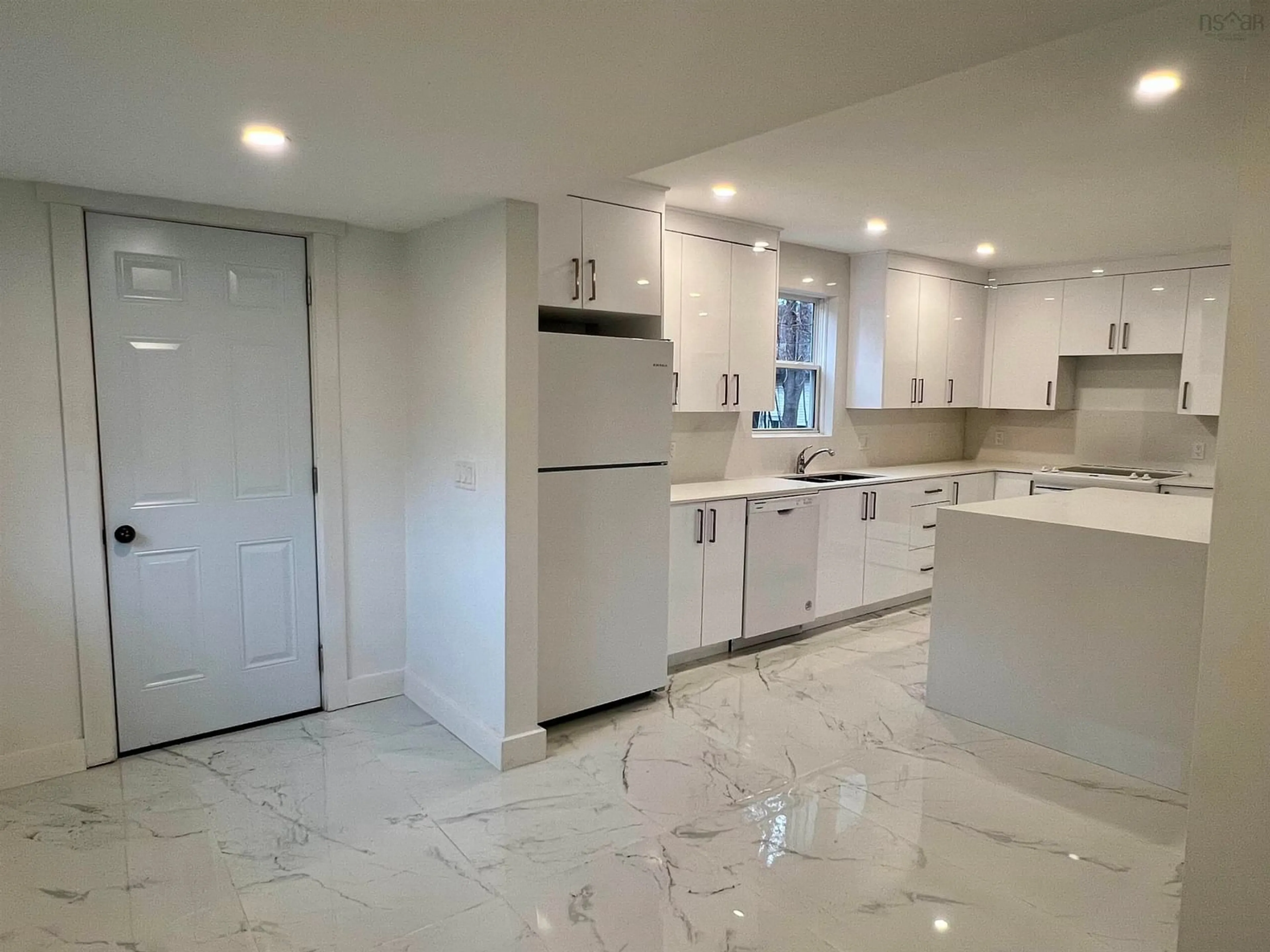 Open concept kitchen, ceramic/tile floor for 221 Maclean St, New Glasgow Nova Scotia B2H 4M8