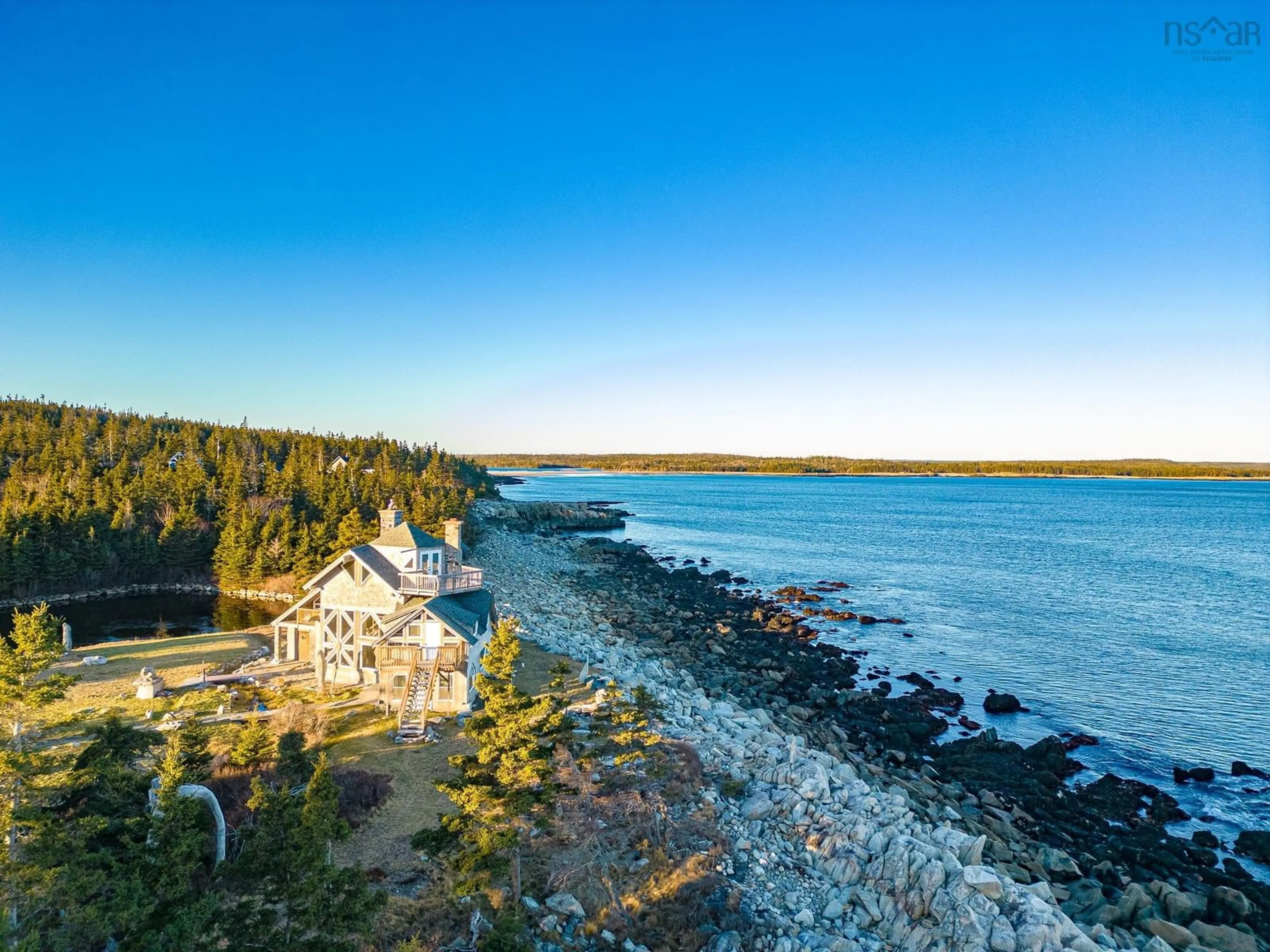 A pic from outside/outdoor area/front of a property/back of a property/a pic from drone, water/lake/river/ocean view for 139 Little Port L'hebert Rd, Little Port L'Hebert Nova Scotia B0T 1V0