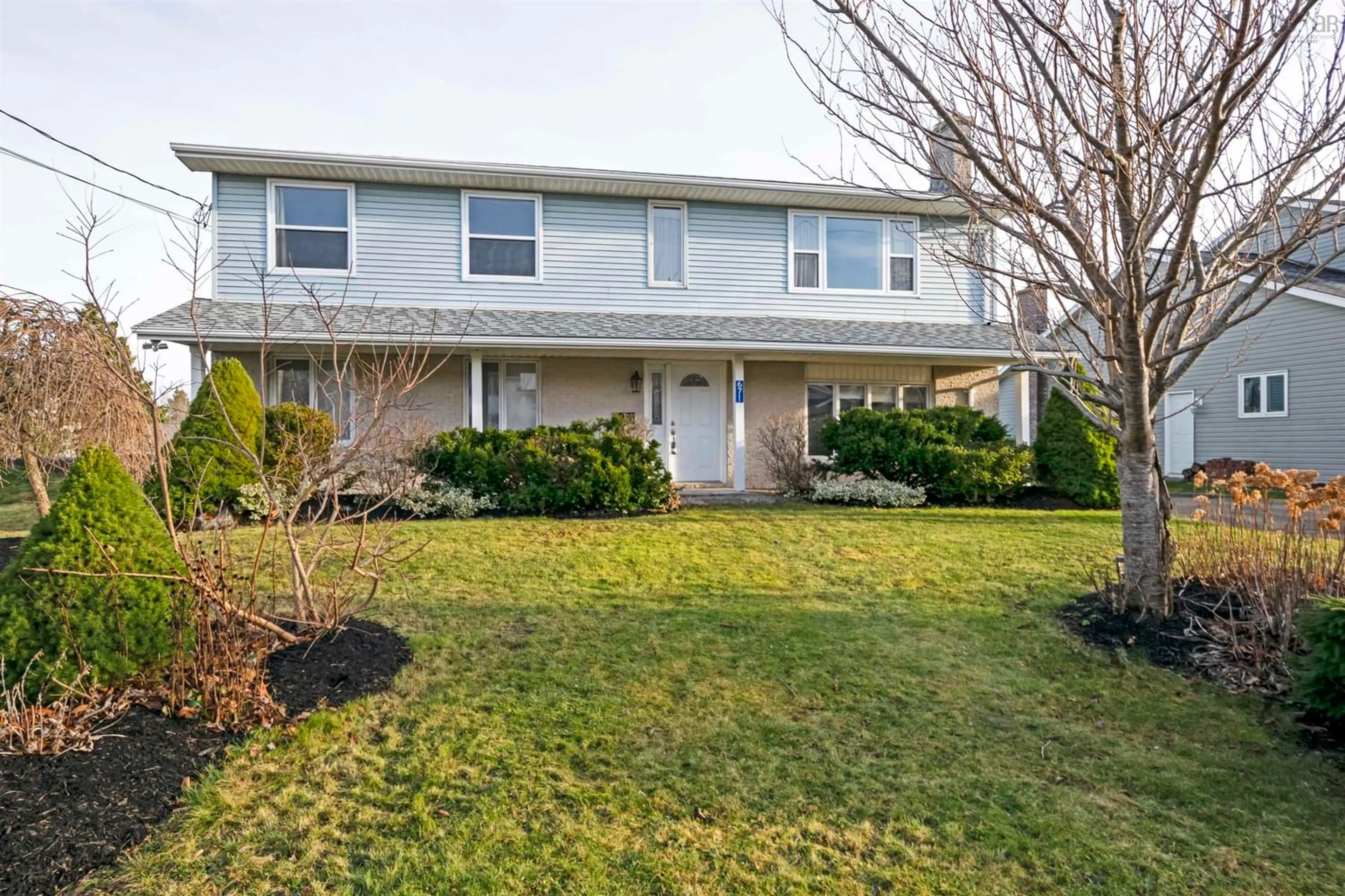 Home with vinyl exterior material, street for 671 Basinview Dr, Bedford Nova Scotia B4A 3E8