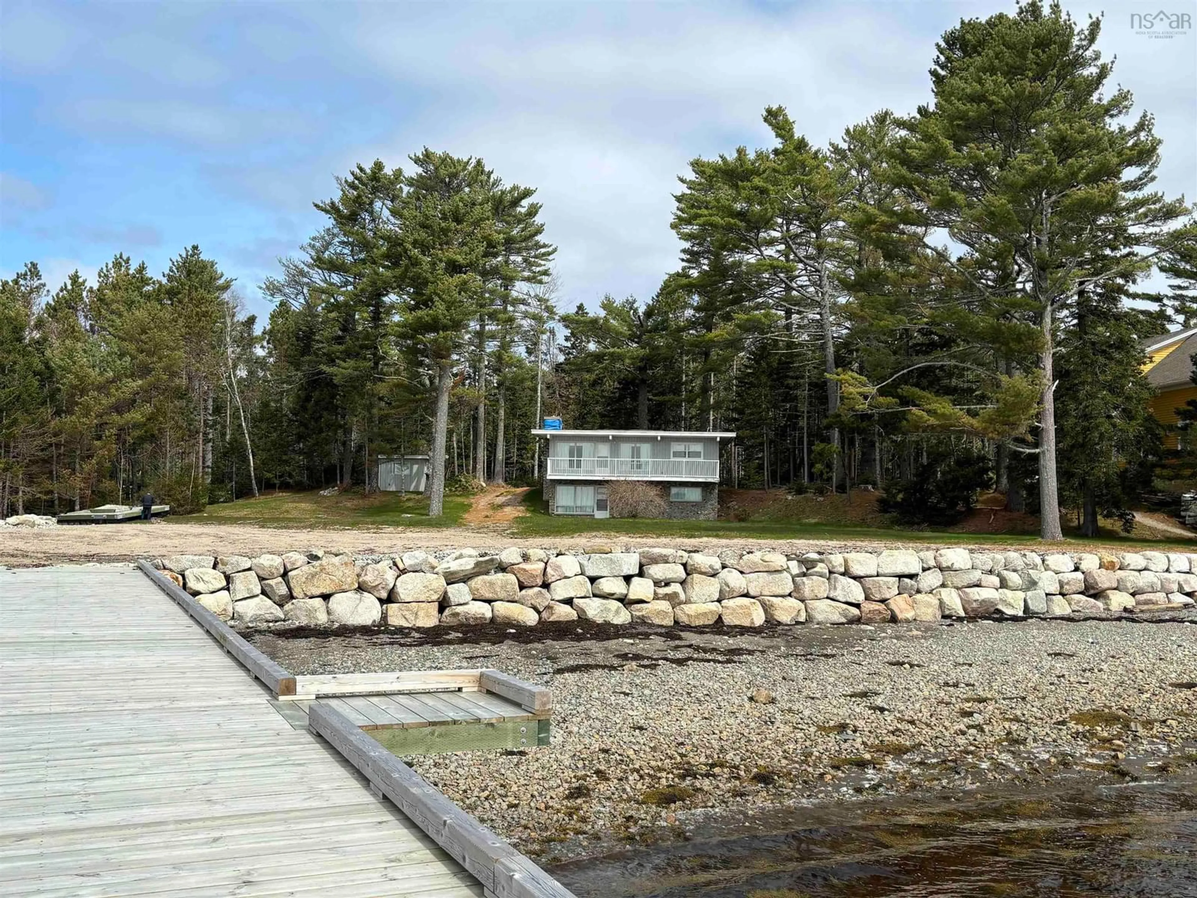 Patio, water/lake/river/ocean view for 147 Borgels Shore Dr, Chester Basin Nova Scotia B0J 1K0