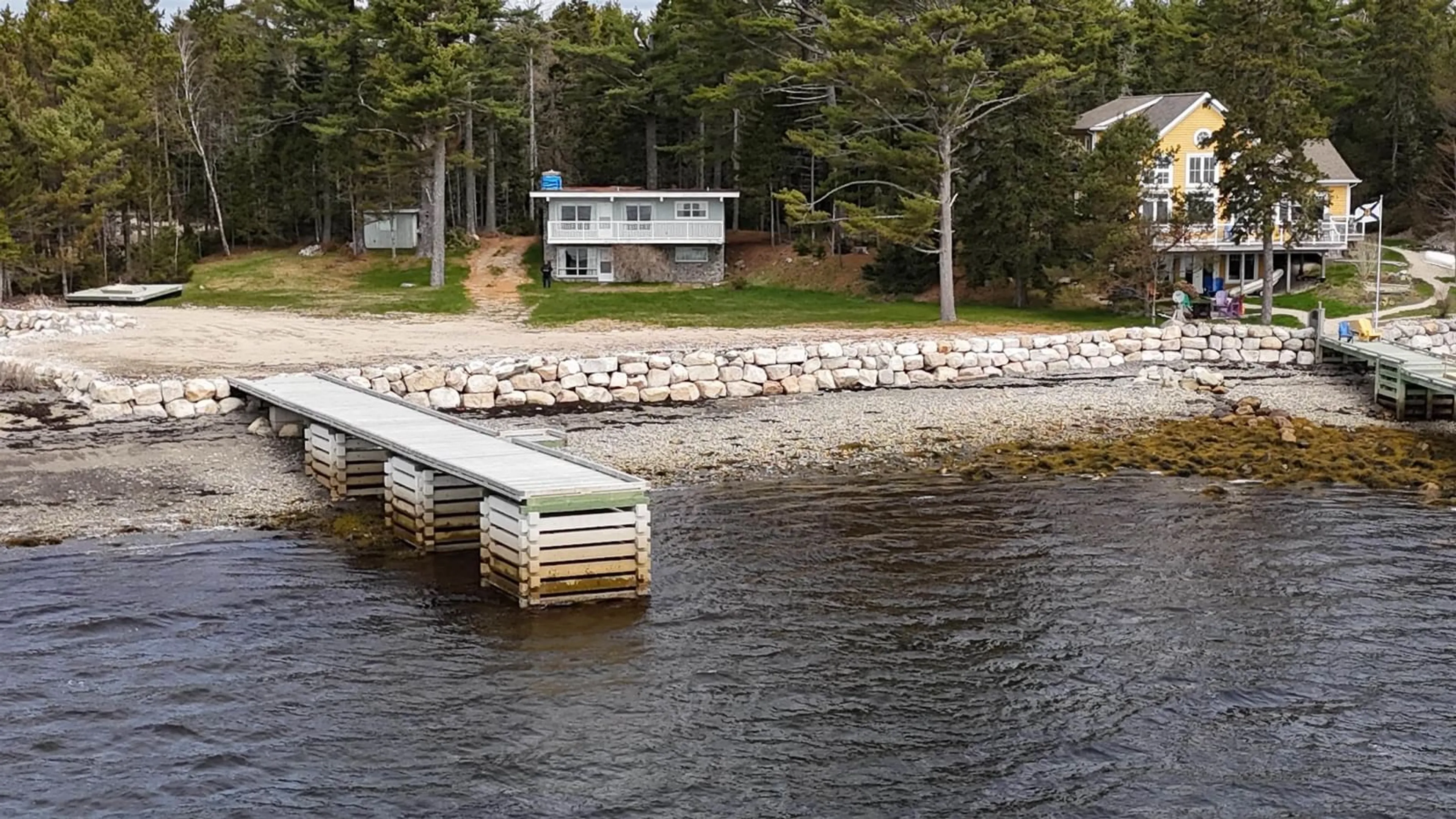 Patio, water/lake/river/ocean view for 147 Borgels Shore Dr, Chester Basin Nova Scotia B0J 1K0