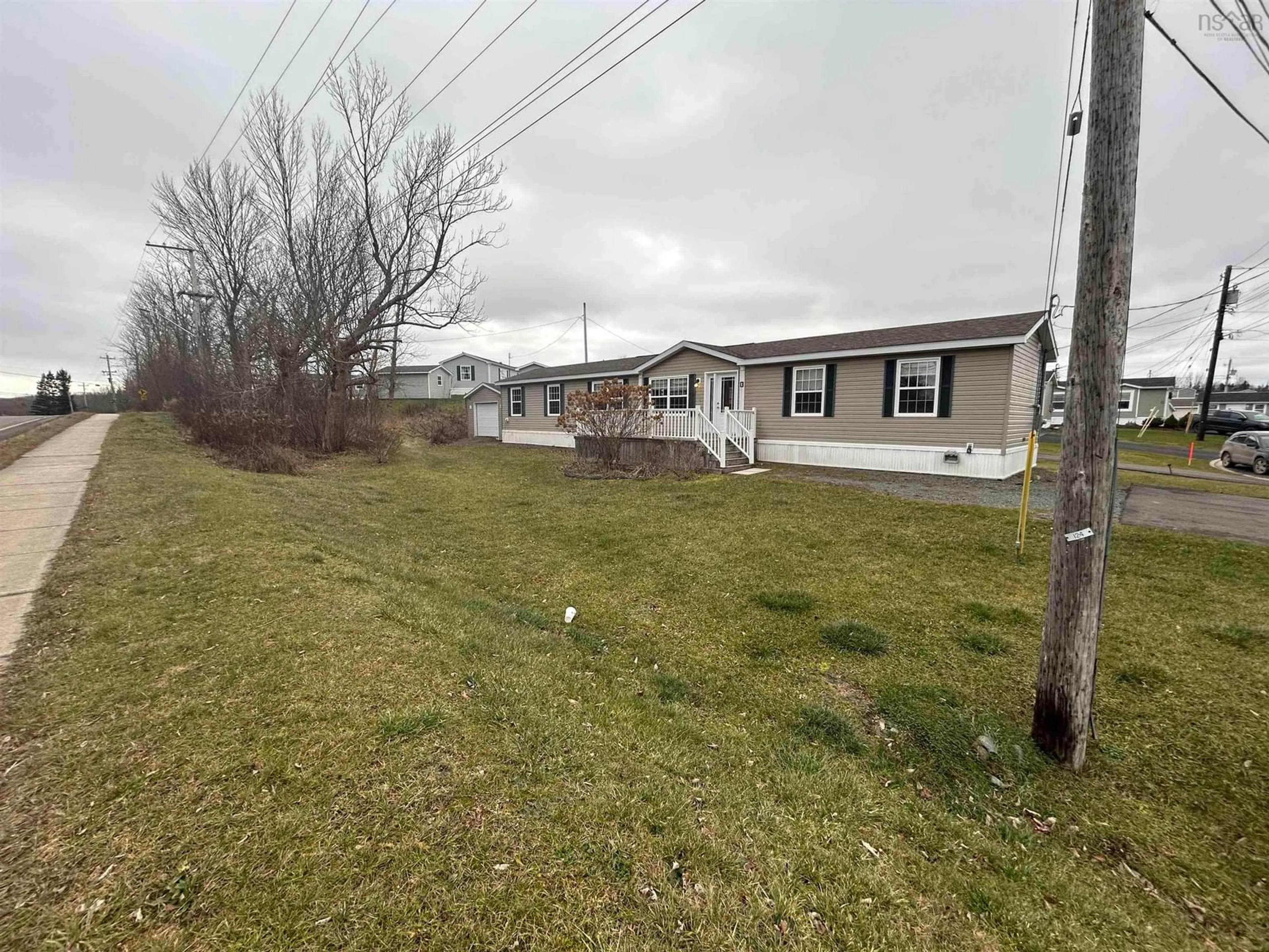 A pic from outside/outdoor area/front of a property/back of a property/a pic from drone, street for 1 Crowell Crescent, Antigonish County Nova Scotia B2G 2V9