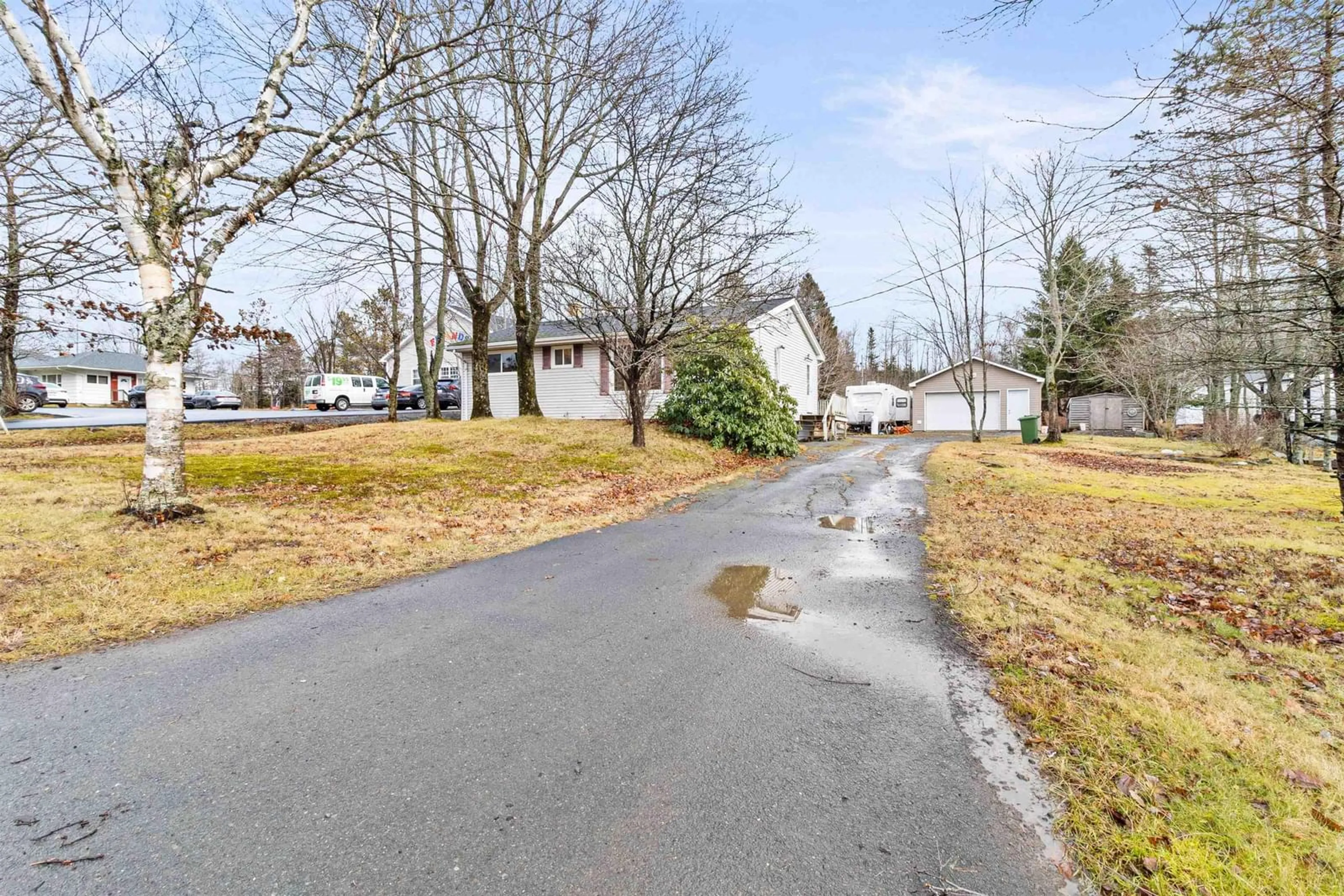 A pic from outside/outdoor area/front of a property/back of a property/a pic from drone, street for 285 Beaver Bank Rd, Beaver Bank Nova Scotia B4E 1K1