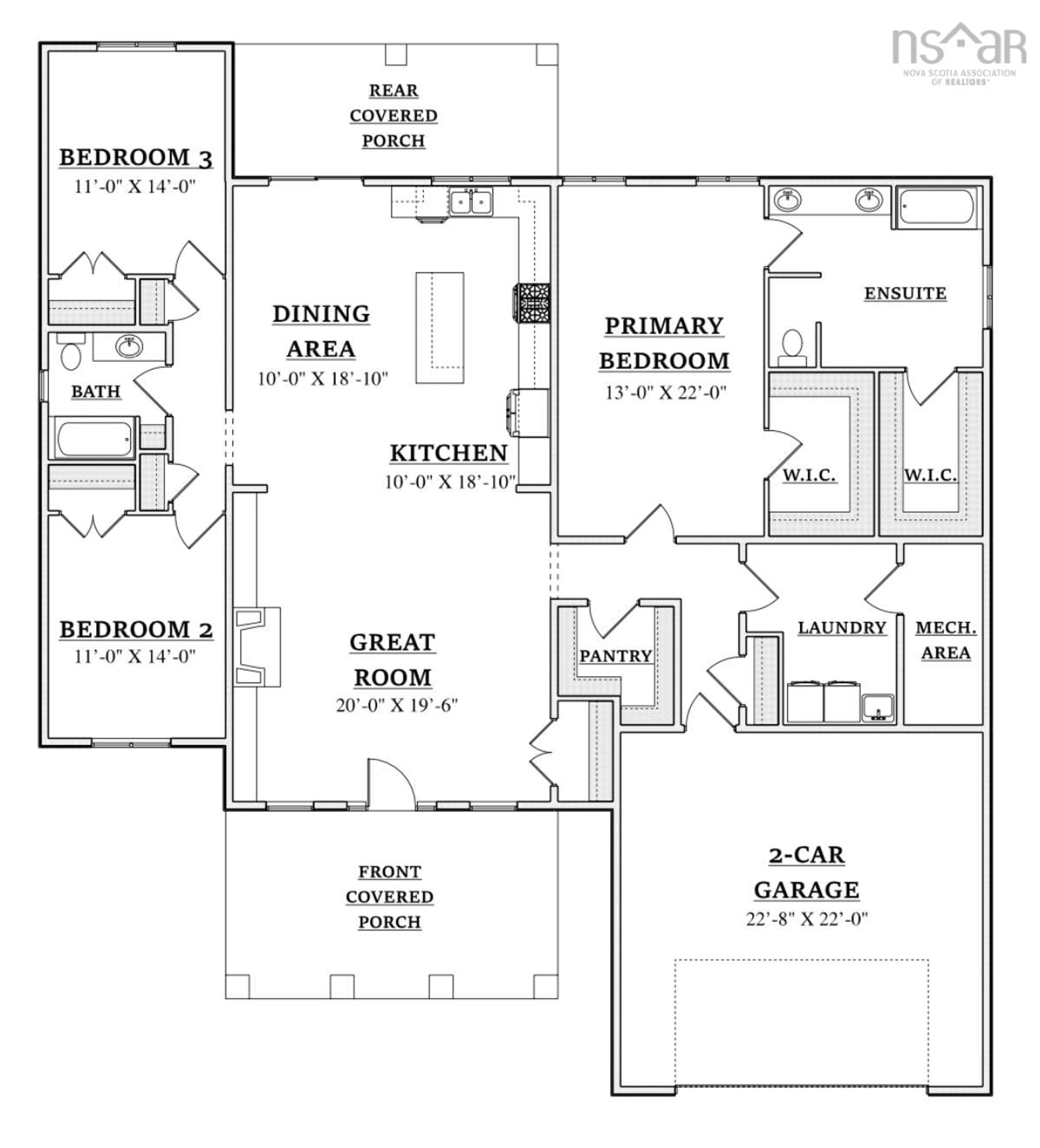 Floor plan for Loon Point Trail #176, East Uniacke Nova Scotia B0J 1Z0