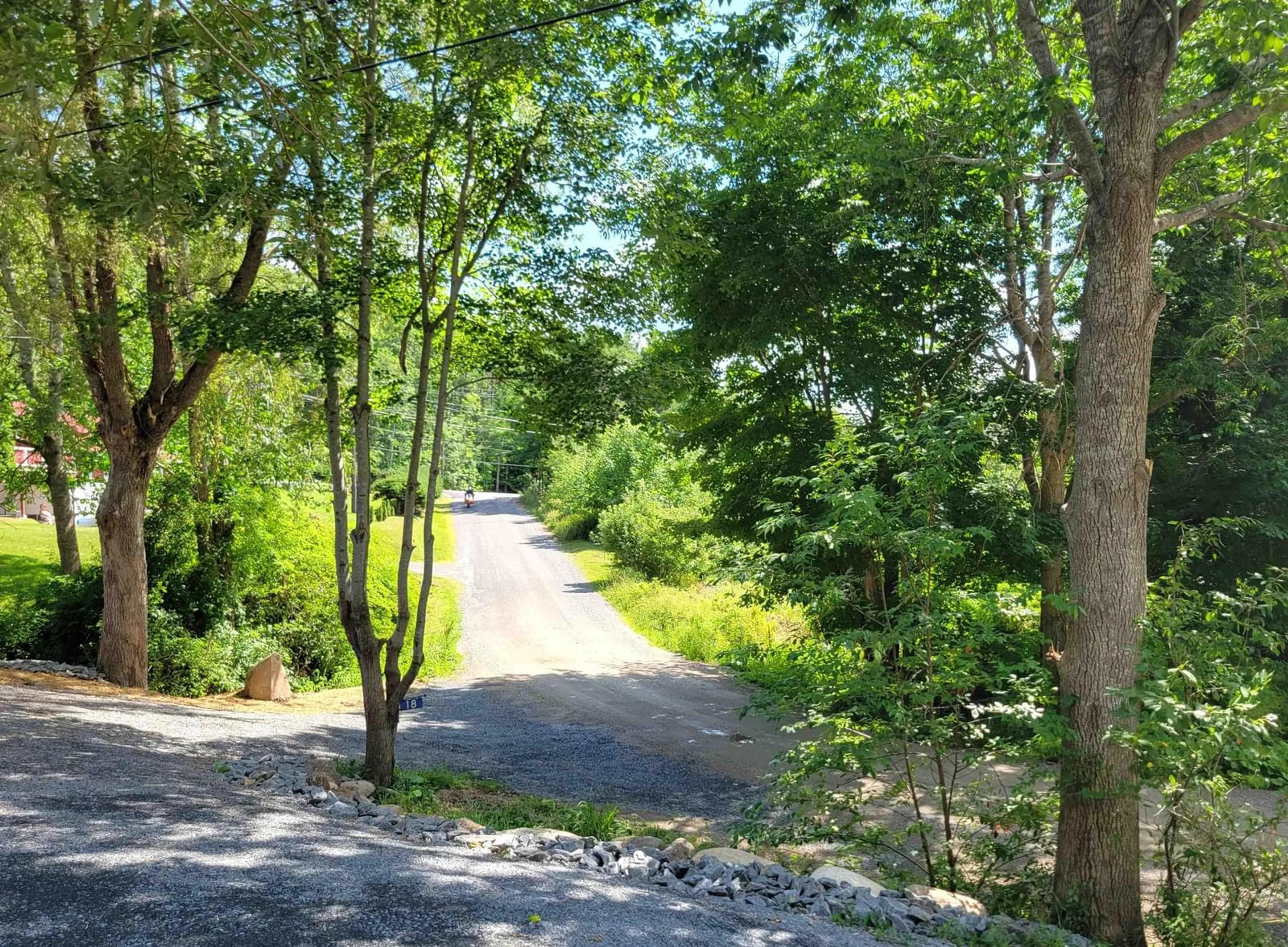 Patio, forest/trees view for 18 Janes Rd, Oakland Nova Scotia B0J 2E0