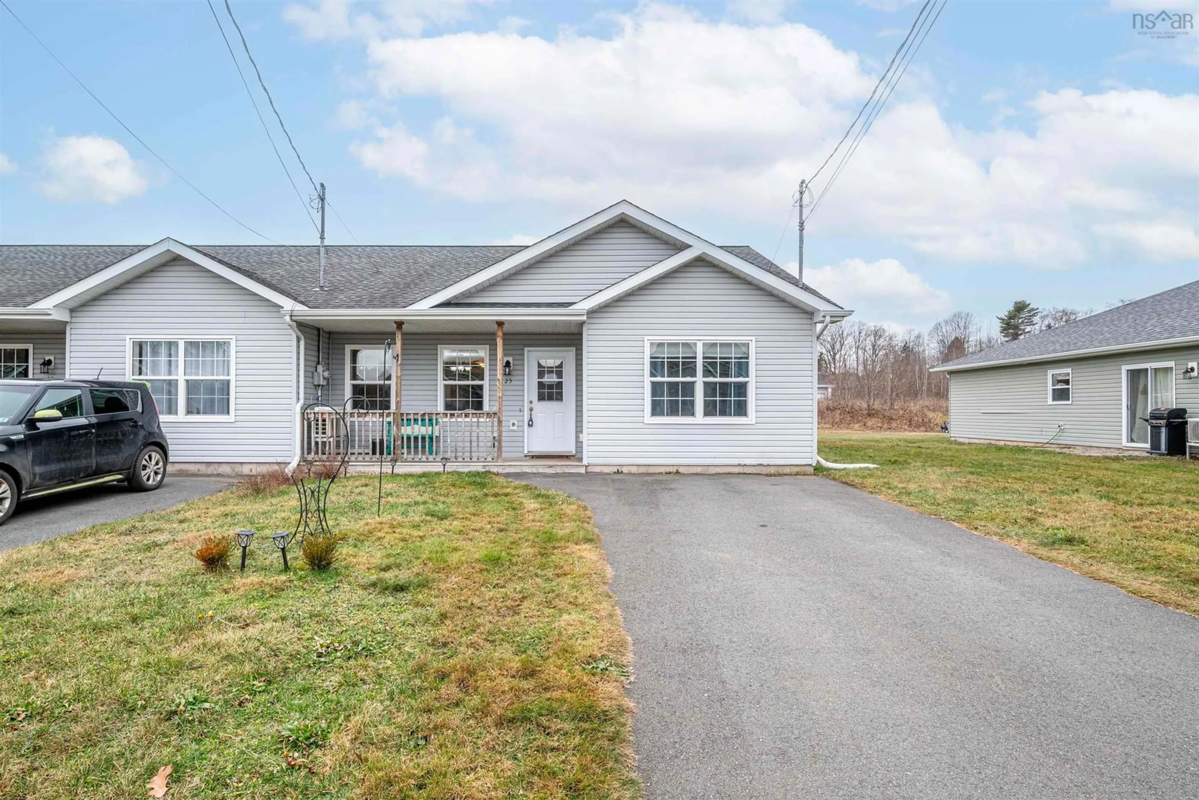 Home with vinyl exterior material, street for 25 Fairbanks Ave, Greenwich Nova Scotia B4P 0B6