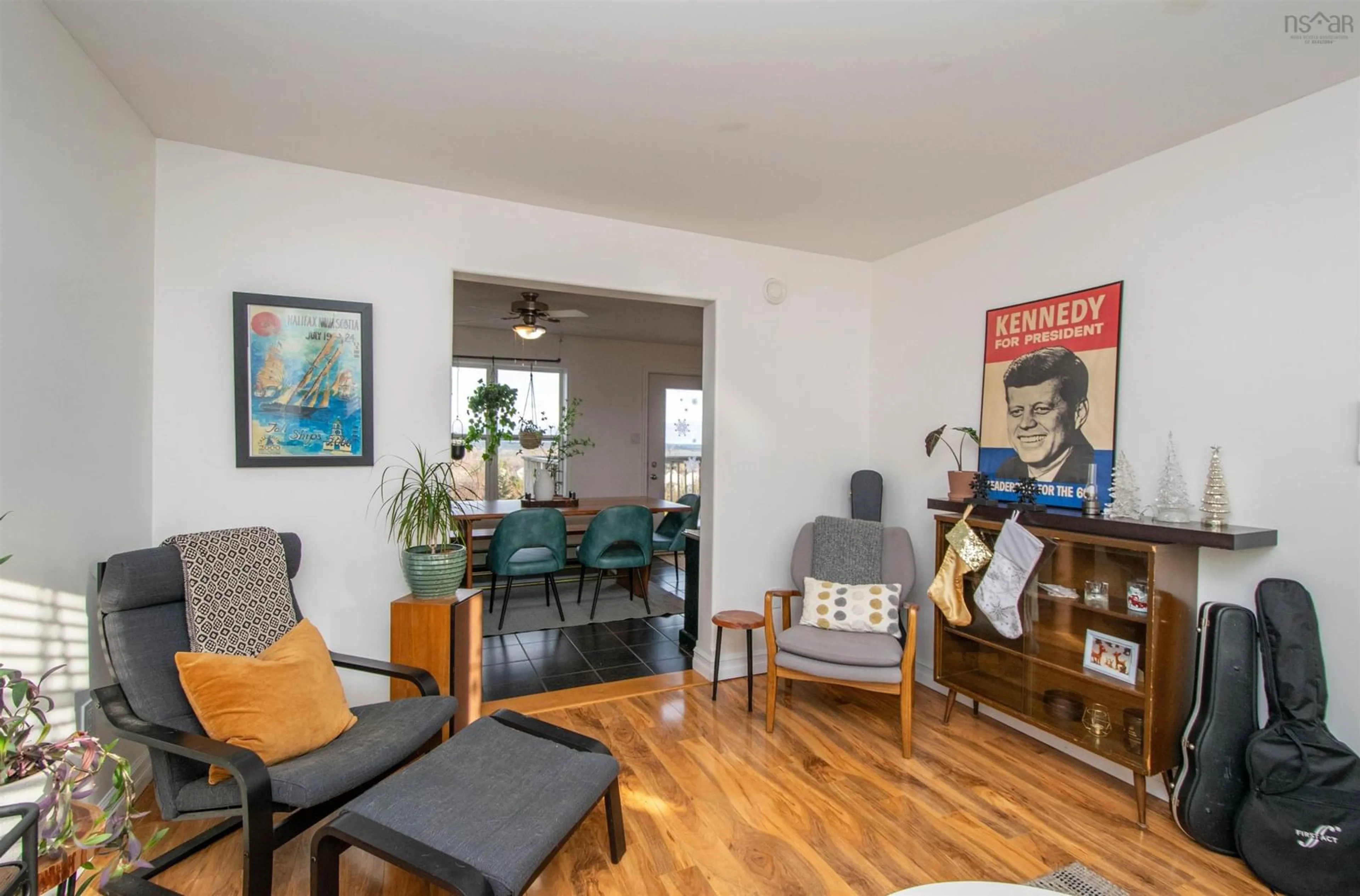 Living room with furniture, wood/laminate floor for 42 Bradorian Dr, Westphal Nova Scotia B2W 6G6