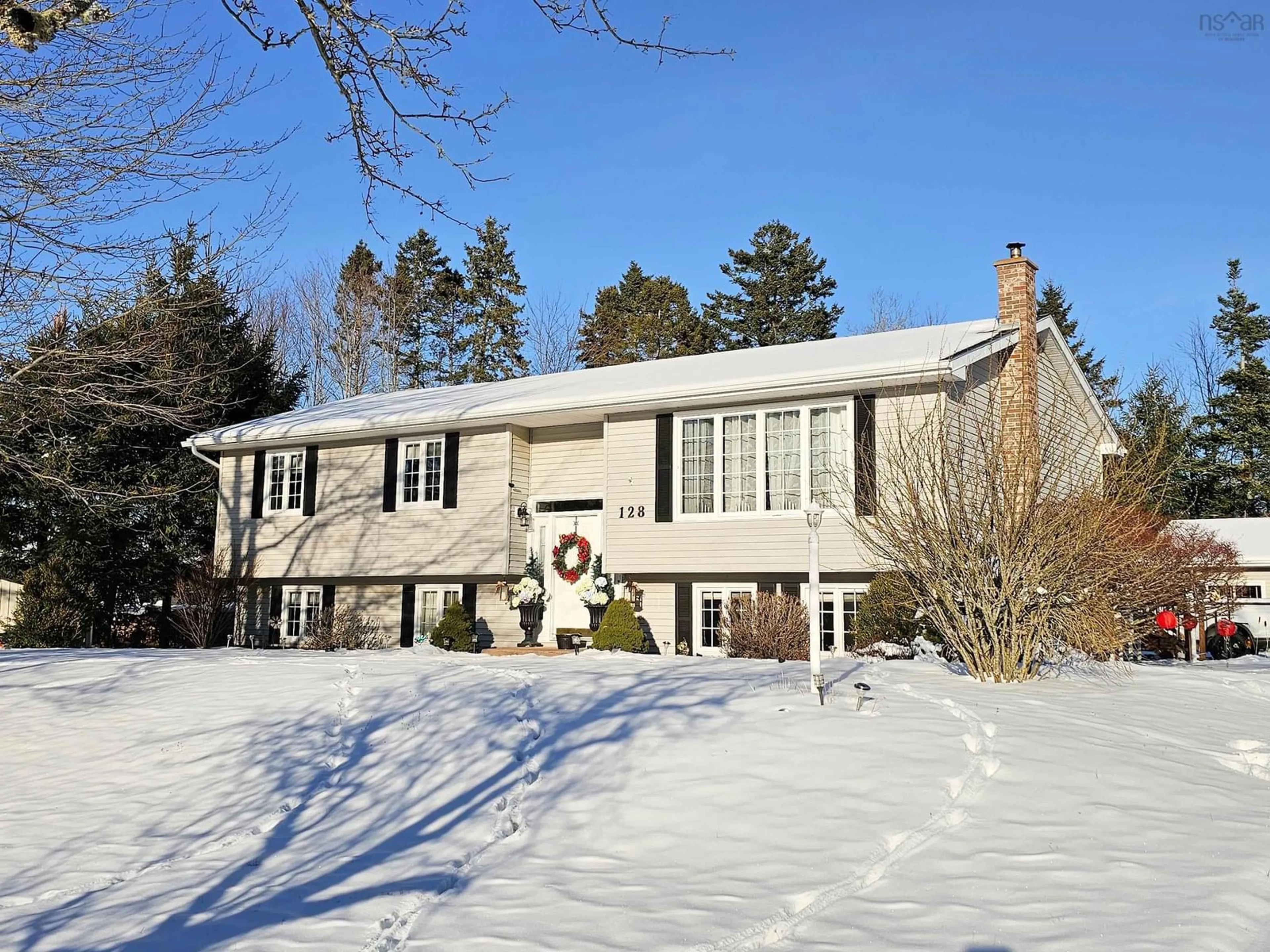 Home with vinyl exterior material, street for 128 Terrabella Lane, Valley Nova Scotia B6L 2W2