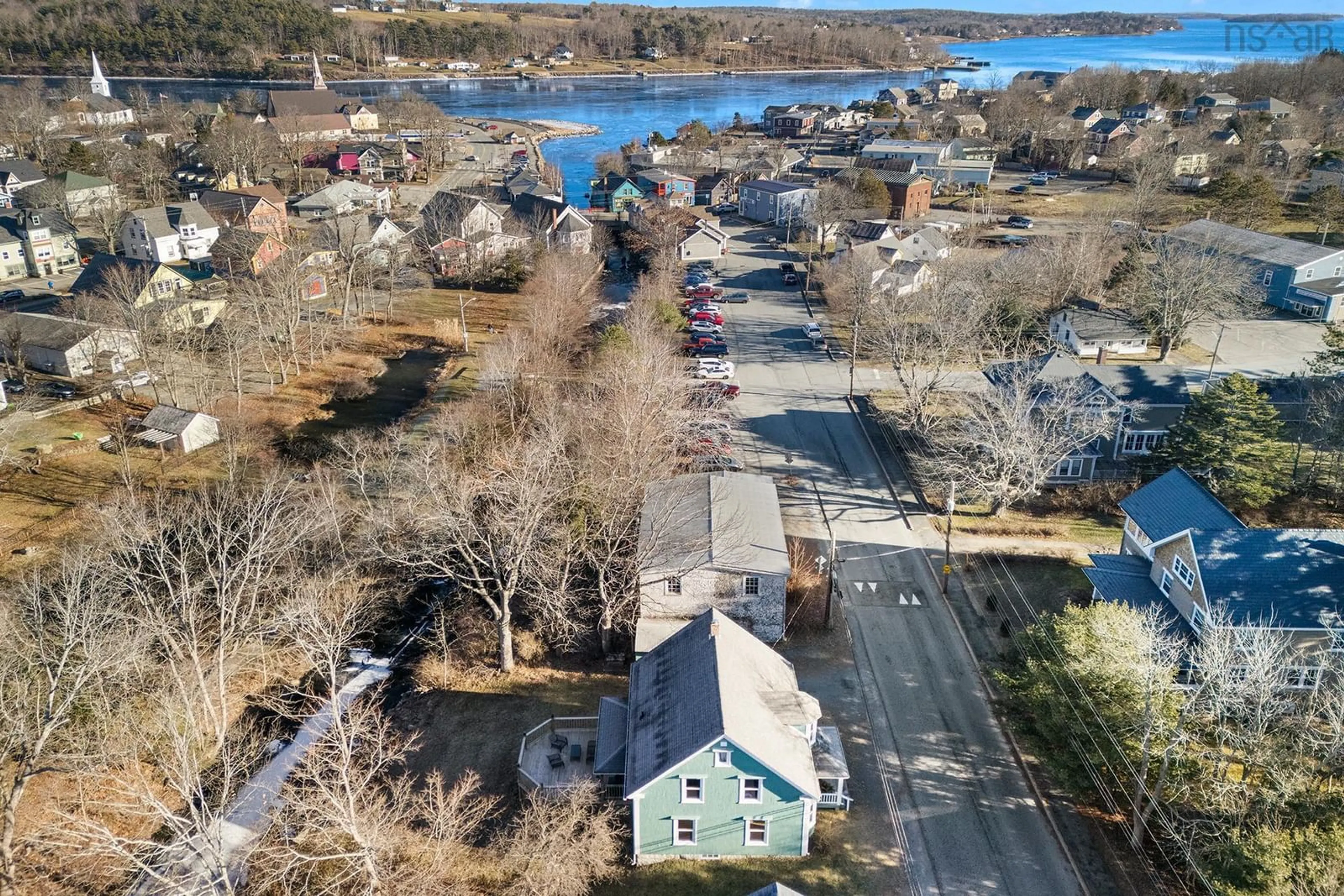 A pic from outside/outdoor area/front of a property/back of a property/a pic from drone, water/lake/river/ocean view for 48 Clairmont St, Mahone Bay Nova Scotia B0J 2E0